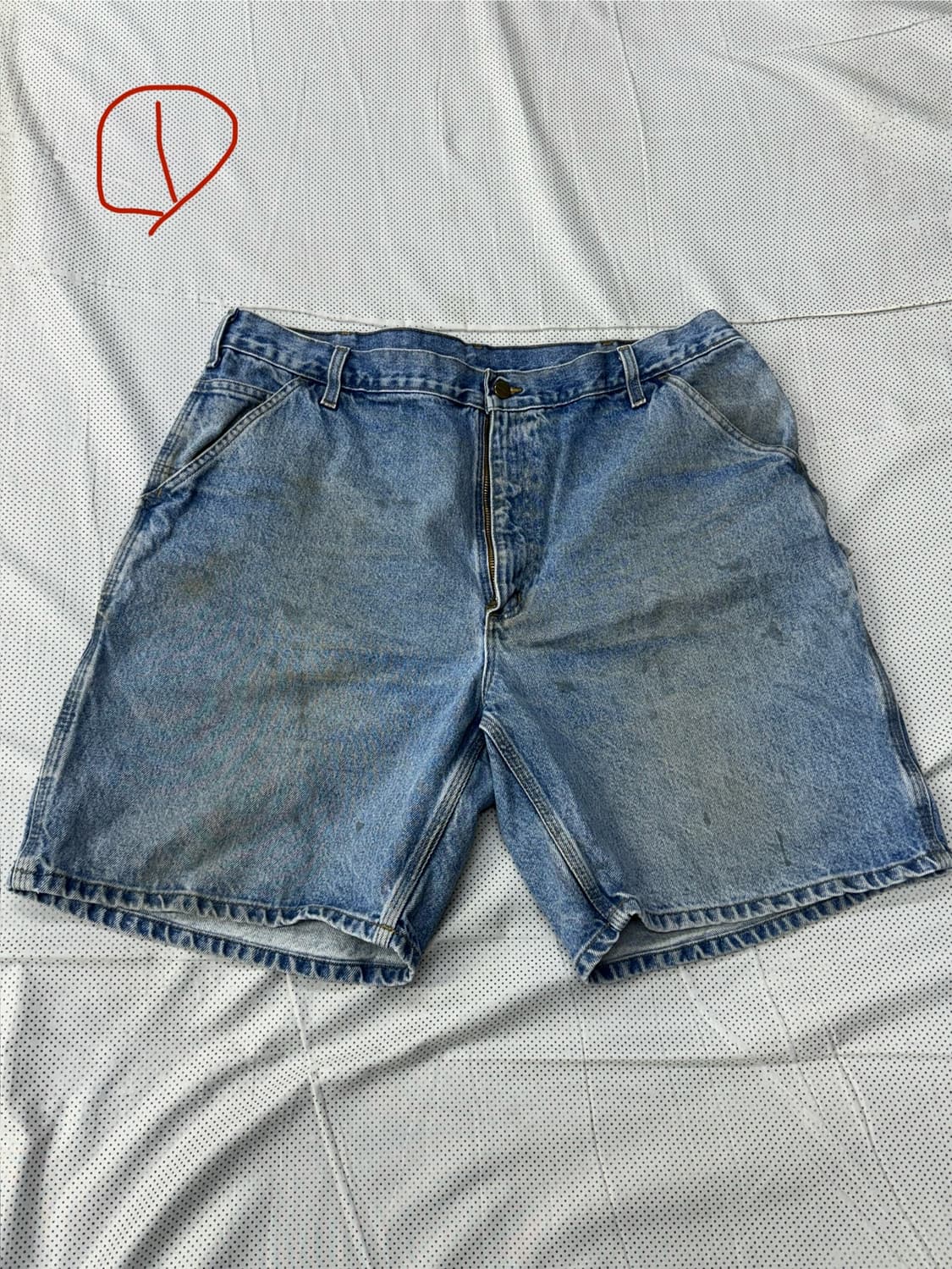 칼하트 데님 쇼츠 반바지  상품이미지2