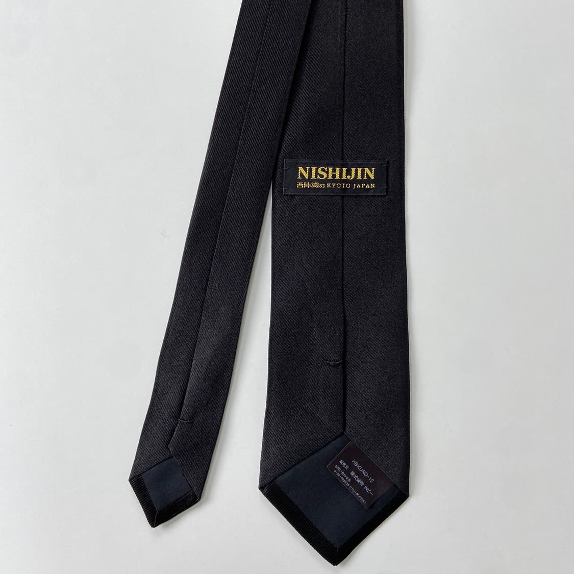 NISHIJIN 니시진 정품 블랙 넥타이 8.1cm 상품이미지2