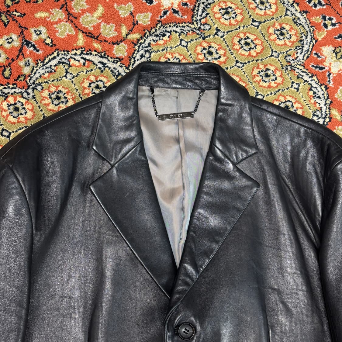 [착용샷] Sieg 리얼레더 가죽 블레이저 95 상품이미지7