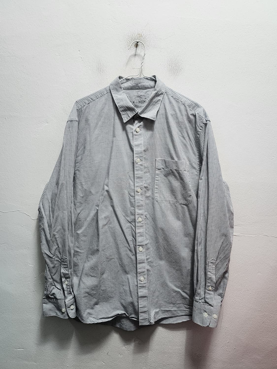 무인양품 잔체크 셔츠 상품이미지1