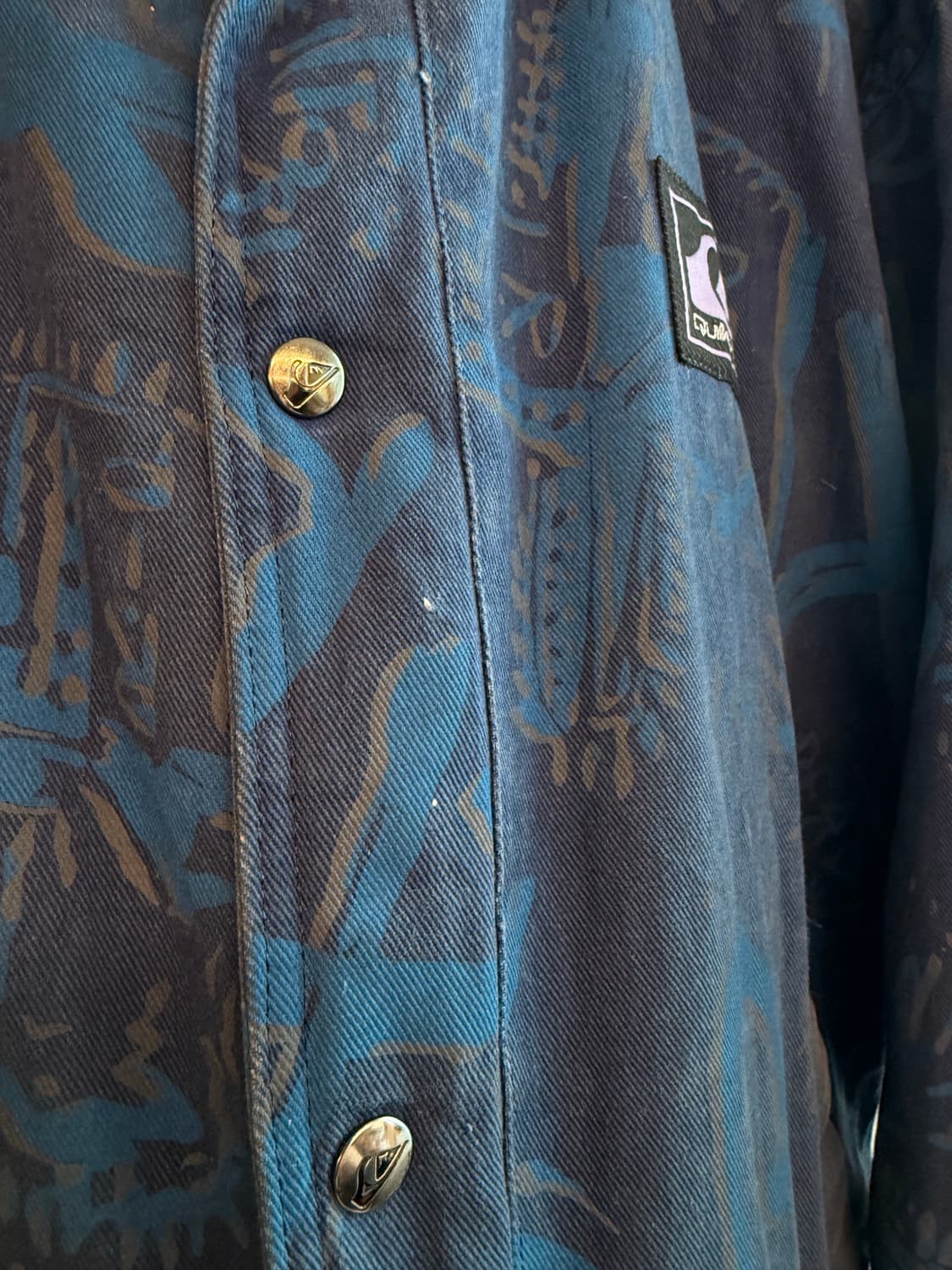 90s 퀵실버 봄버점퍼 트라이벌패턴 상품이미지4