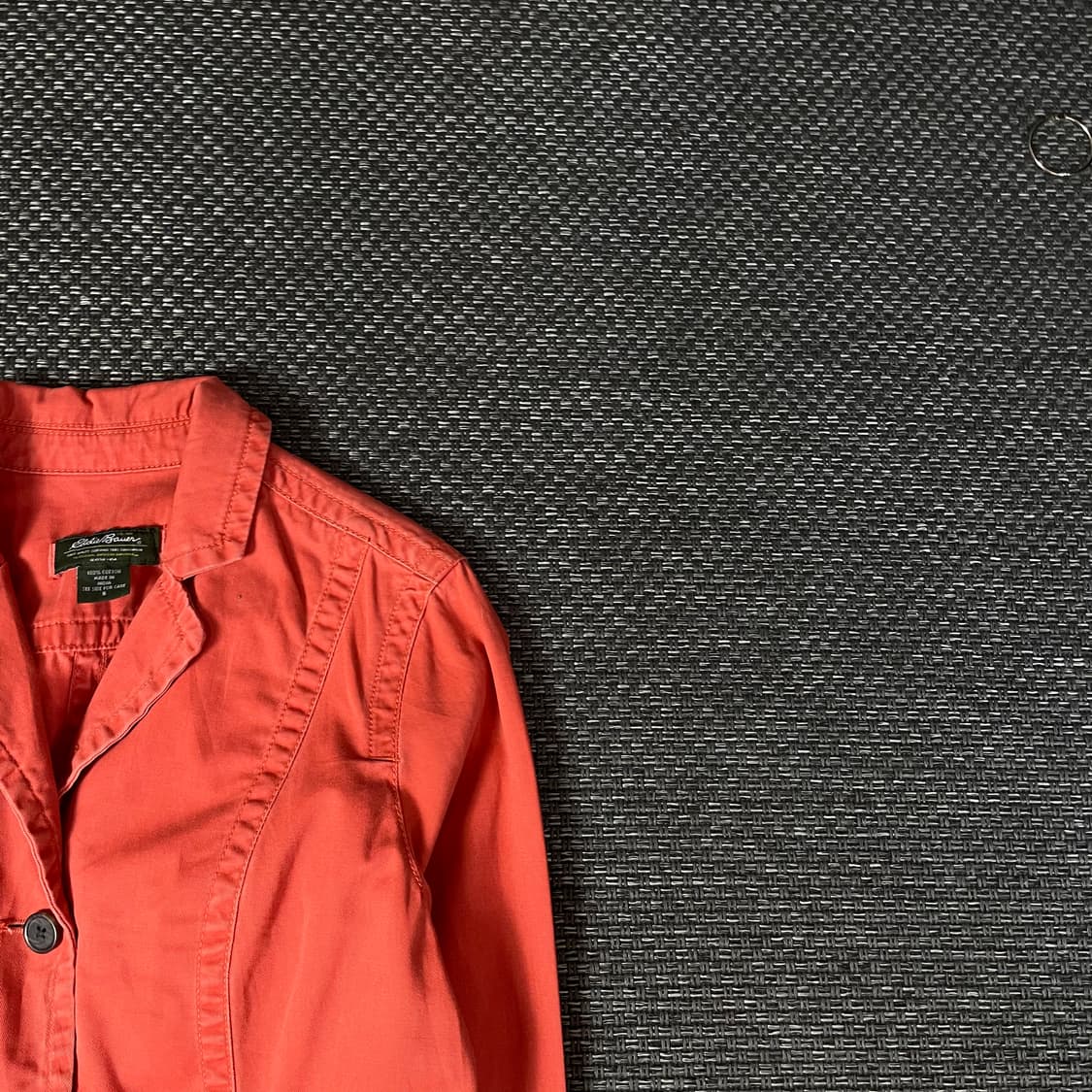 에디바우어 코랄오렌지 투포켓 코튼 긴팔 자켓 S 상품이미지3