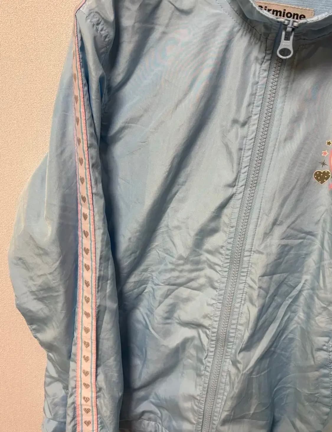 히메갸루 하늘색 바람막이 져지 y2k 소다맛 모리걸 후드집업 아노깔 상품이미지2