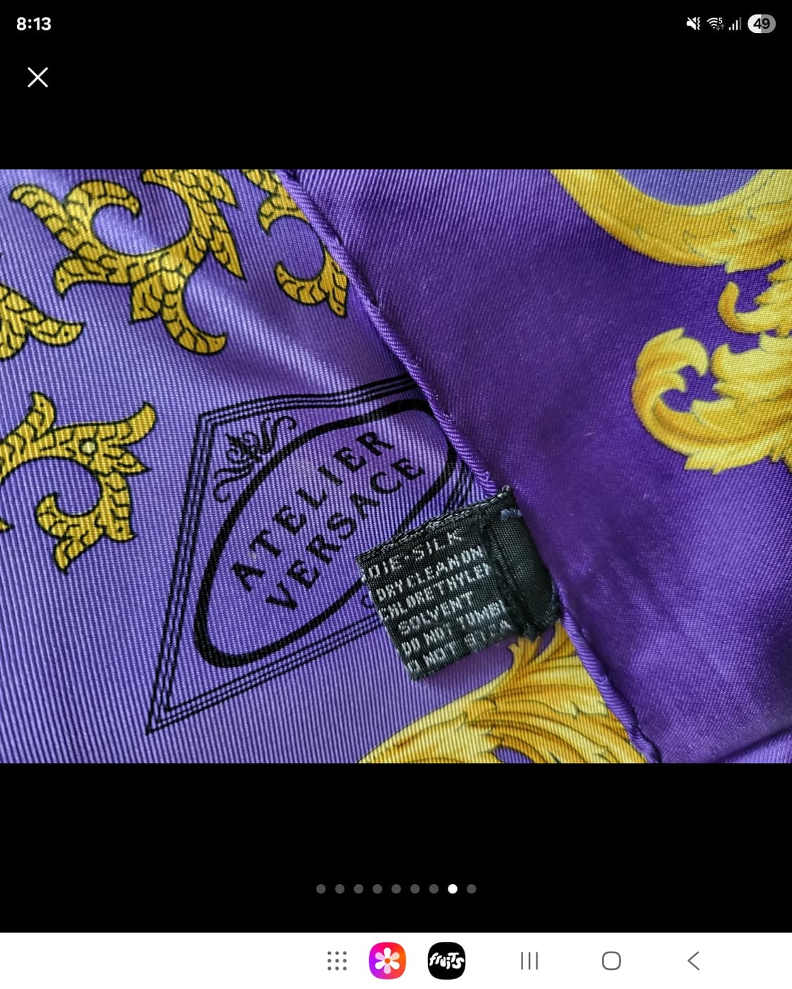 지아니 베르사체 실크 스카프 정품 새상  상품이미지7