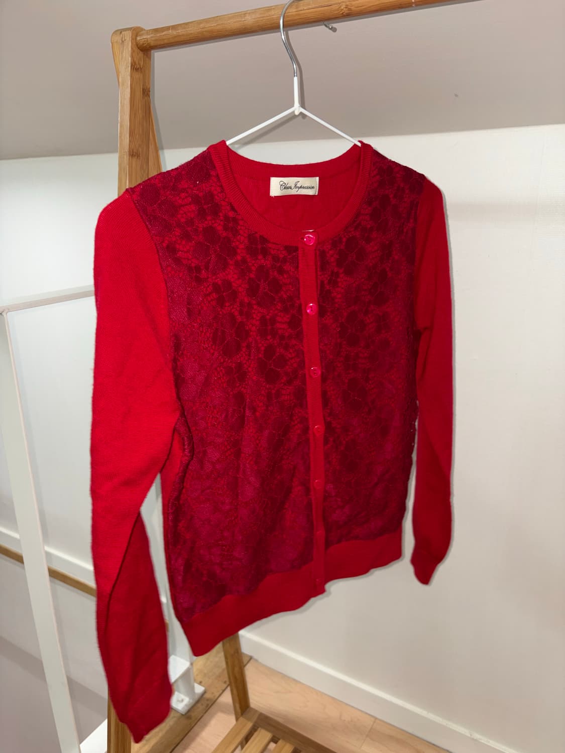 일본 빈티지 플라워 가디건 상품이미지1