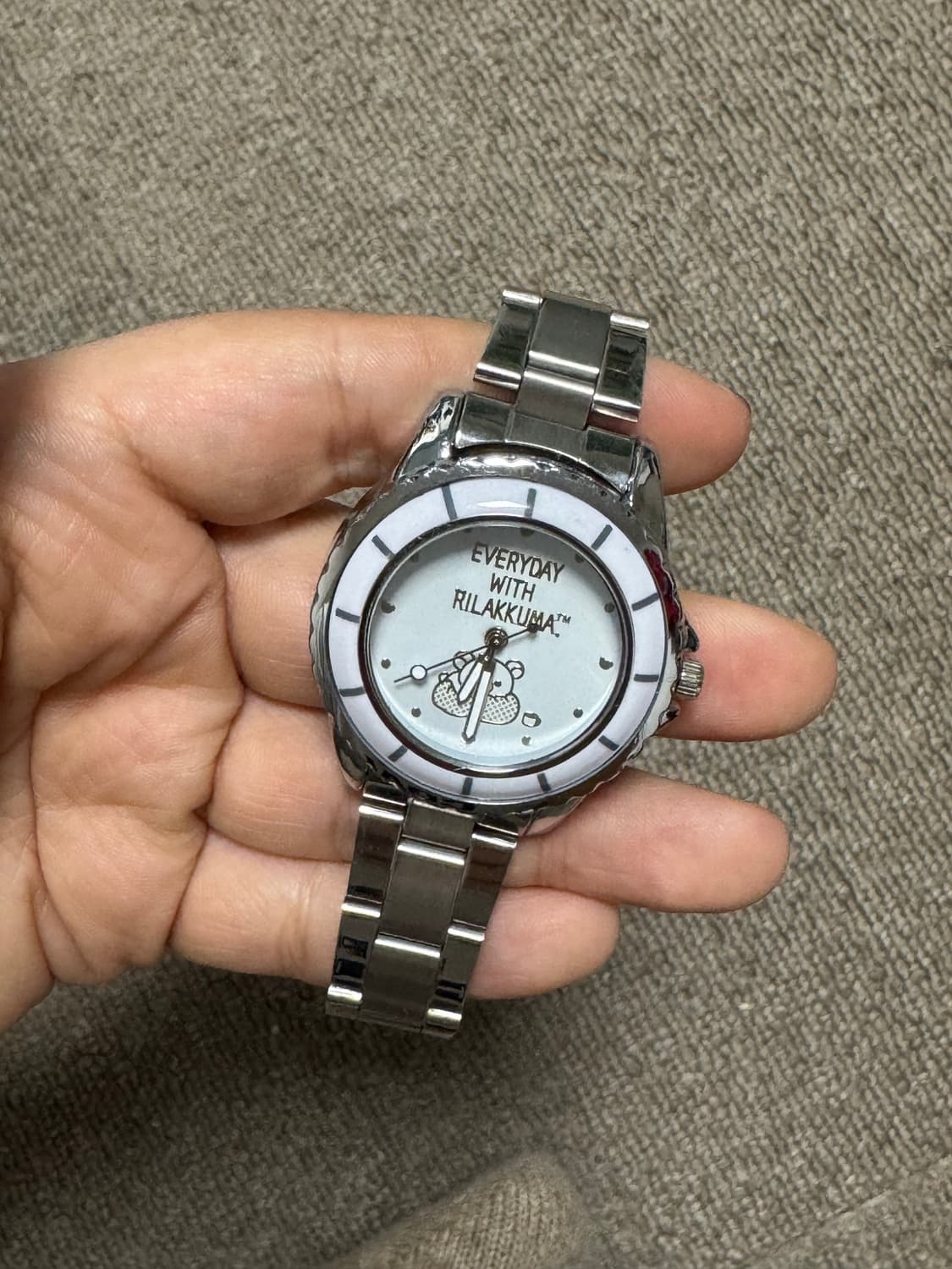 리락쿠마 스틸 손목 시계 상품이미지2