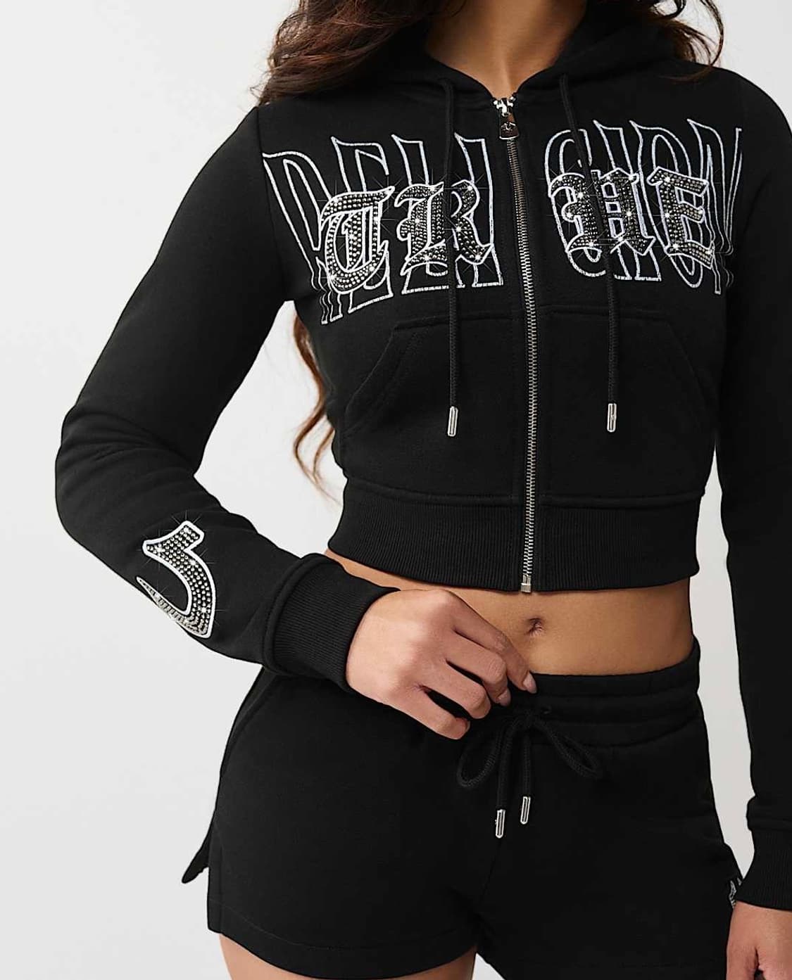 트루 릴리젼 후드집업 쇼츠 셋업 상품이미지1