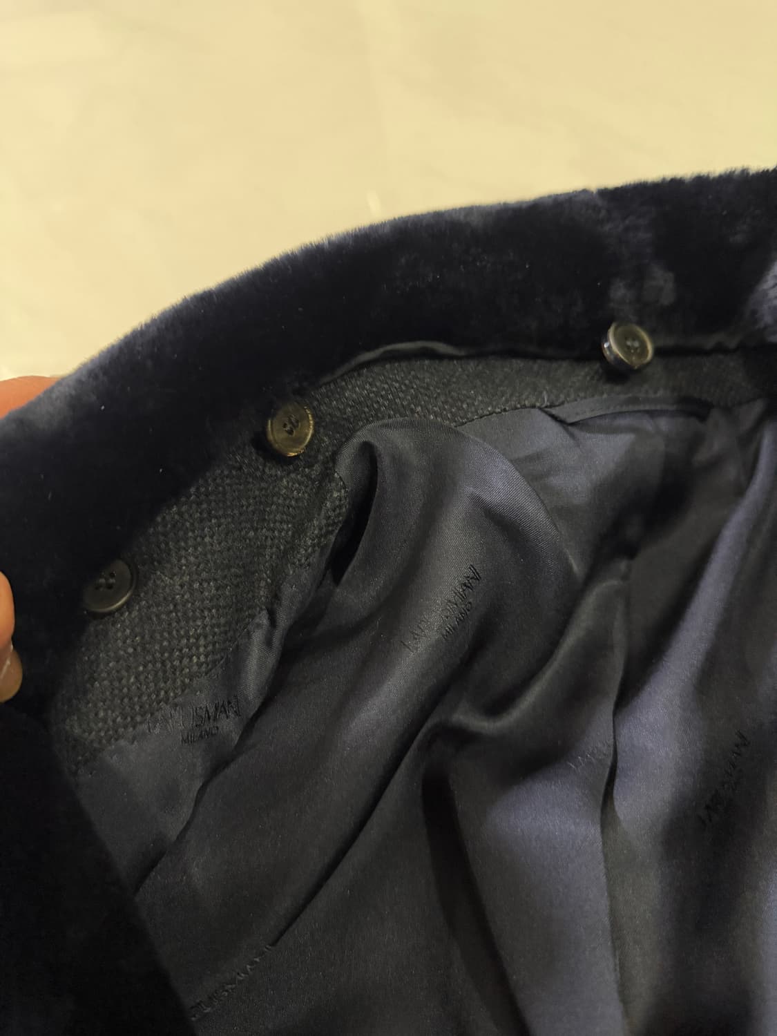 라루스미아니 퍼 카라 블레이저 자켓 상품이미지5