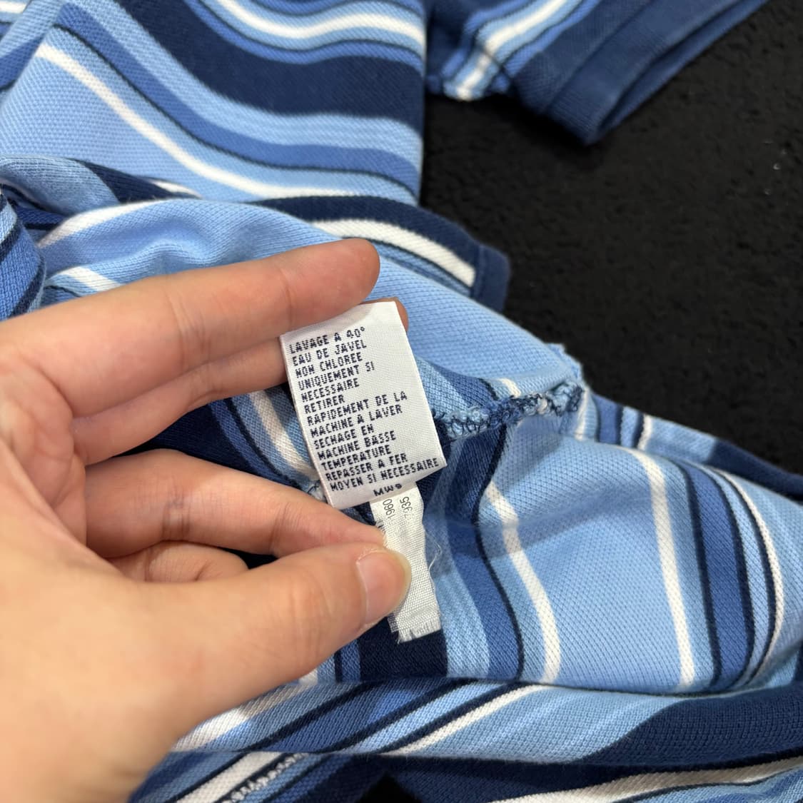 L 폴로 랄프로렌 네이비 스트라이프 PK 반팔 카라티 상품이미지6