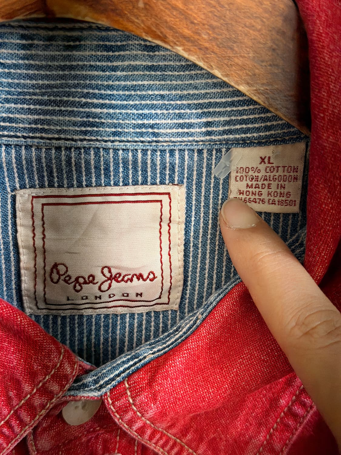 (세트 할인 가능) 페페진스 런던 웨스턴 프린지 레드 셔츠 상품이미지5