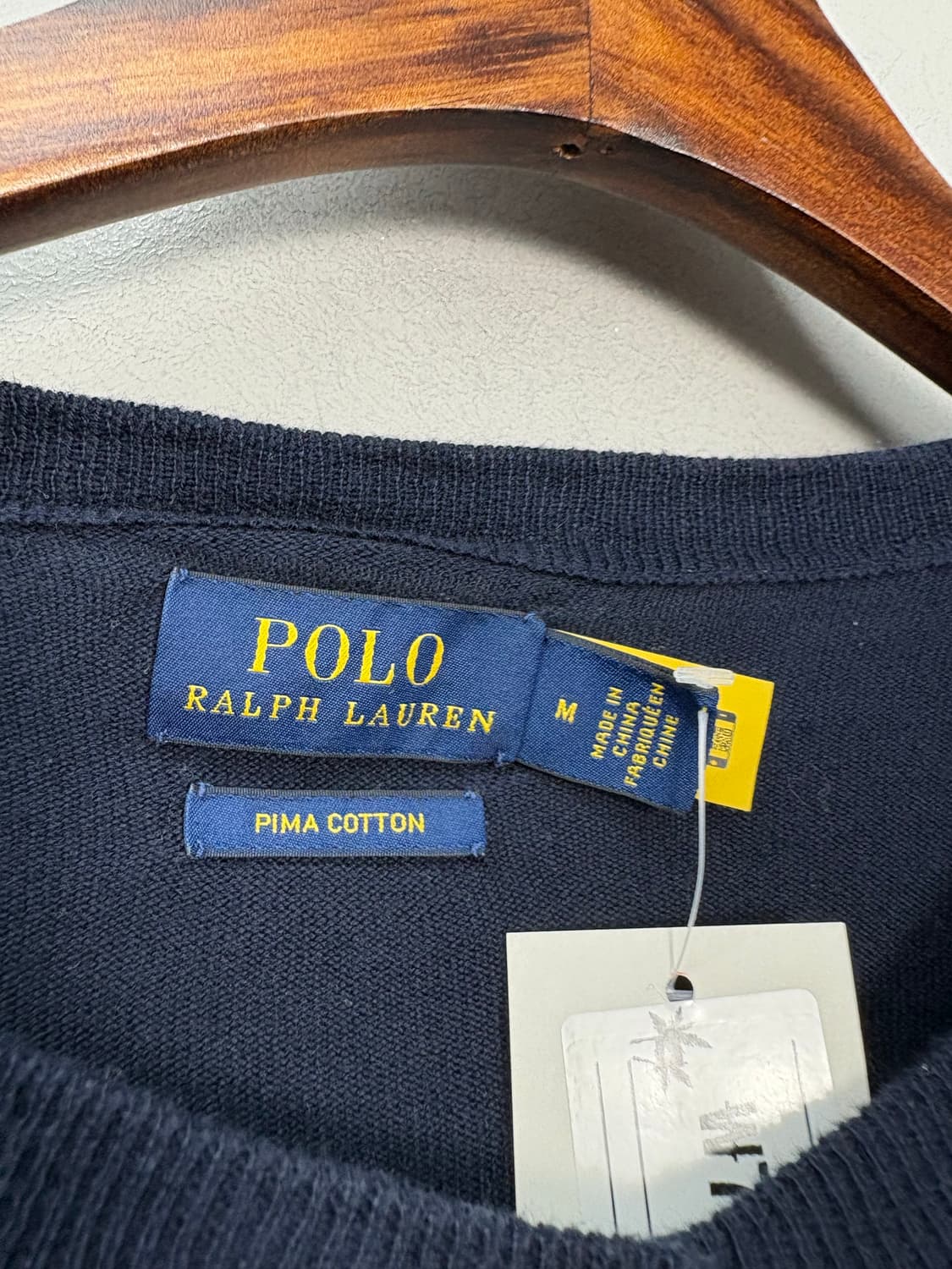 폴로랄프로렌 포니로고 피마코튼 네이비 가디건 A2885 상품이미지5