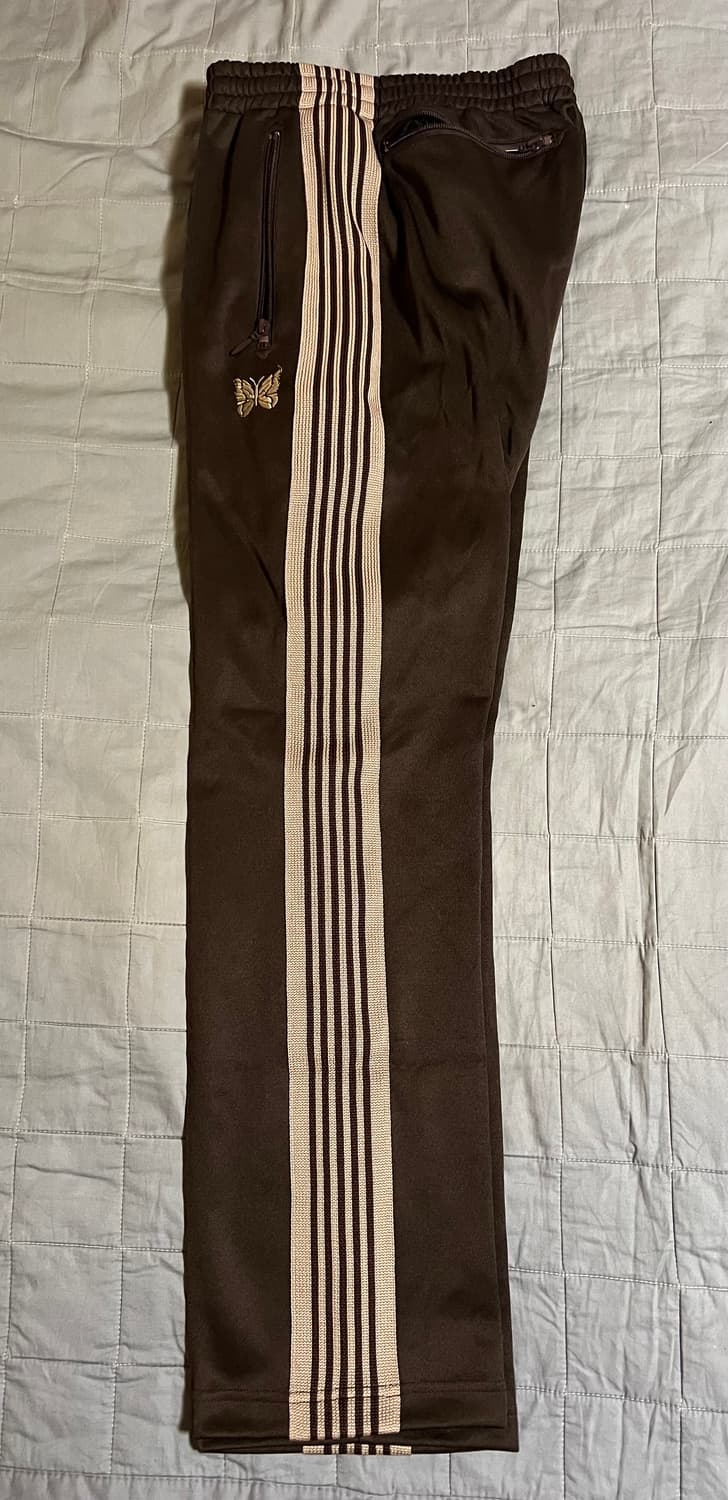 니들스 트랙팬츠 내로우핏 브라운 S 상품이미지1