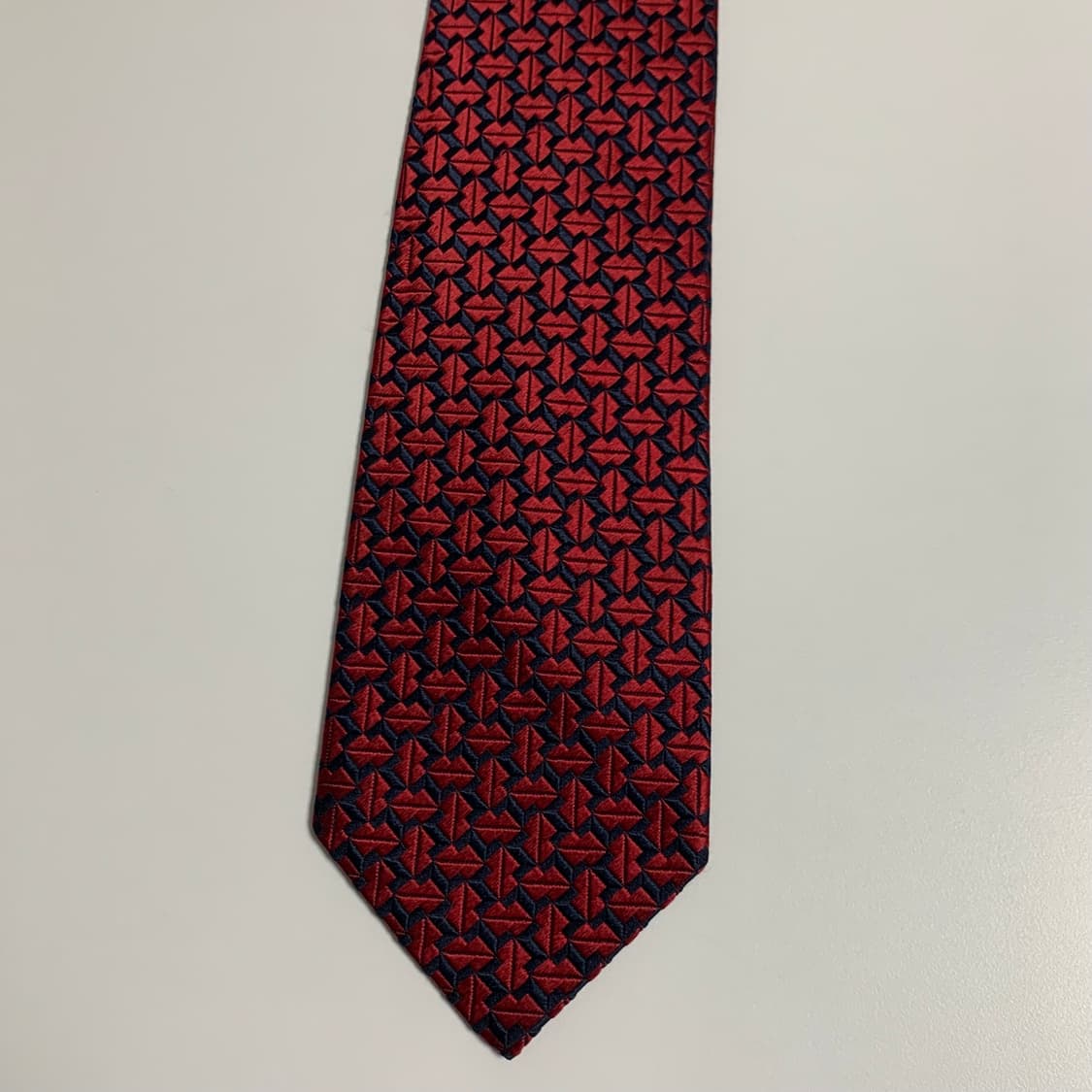 니나리치(NINA RICCI) 명품넥타이 A+등급 레드컬러 8cm 상품이미지8