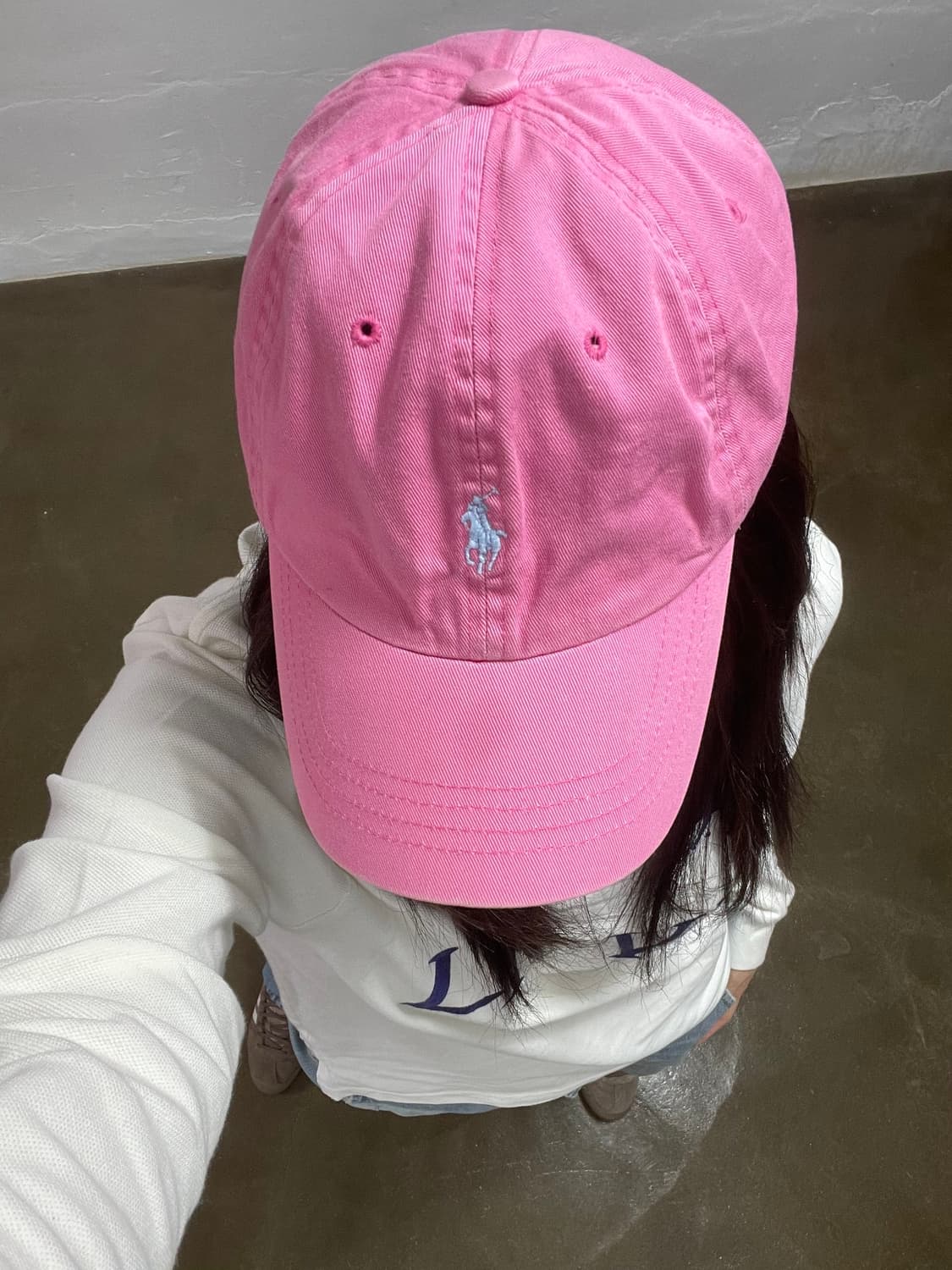 폴로 랄프로렌 핑크 볼캡 상품이미지1