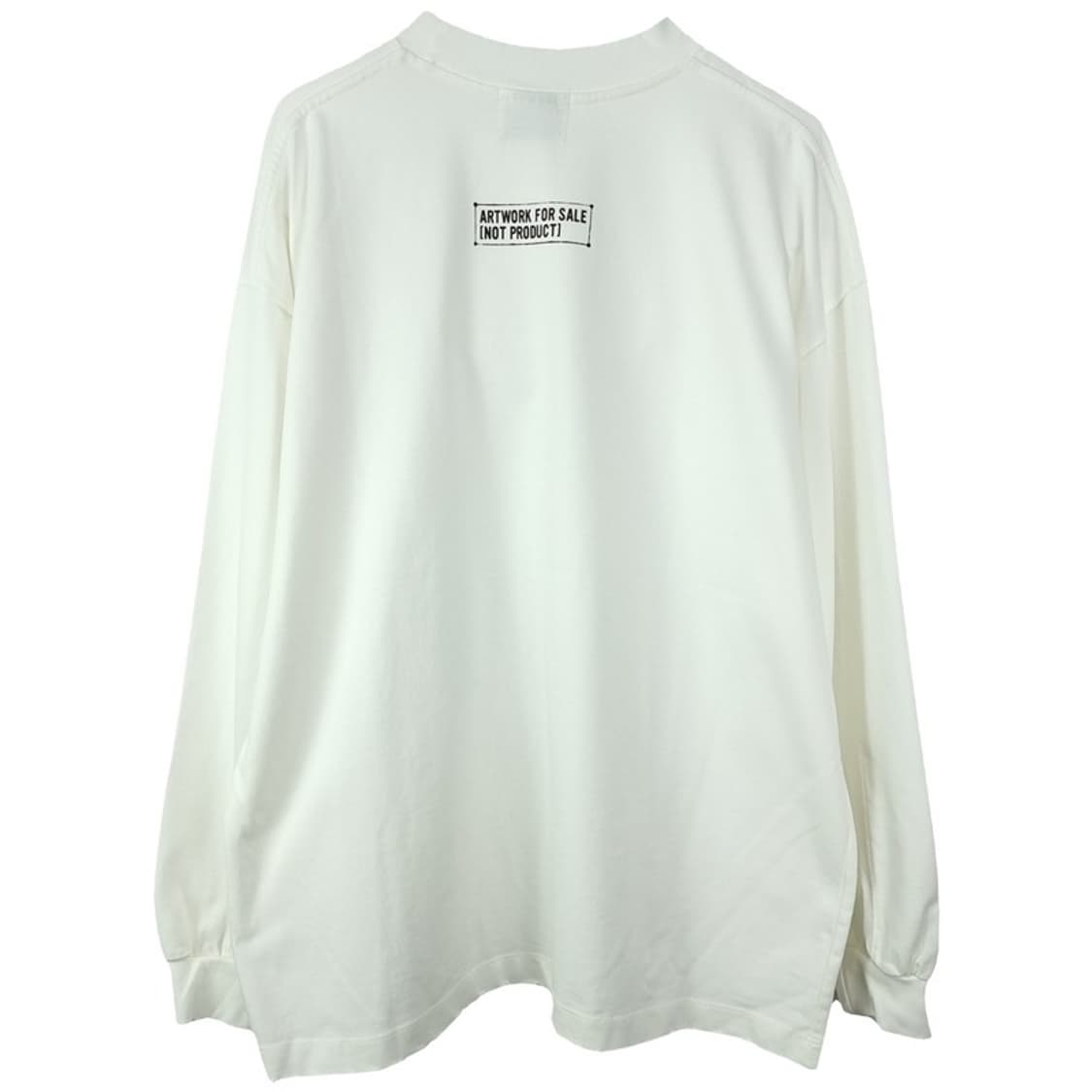 [빈티지] 그래픽 프린팅 오버사이즈 롱슬리브 긴팔티 아이보리 M20119 상품이미지3