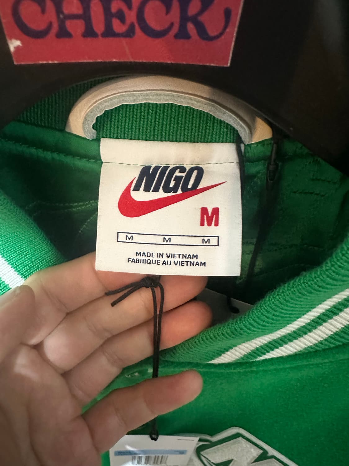 나이키 x 니고 바시티 자켓 그린 새상품 상품이미지4