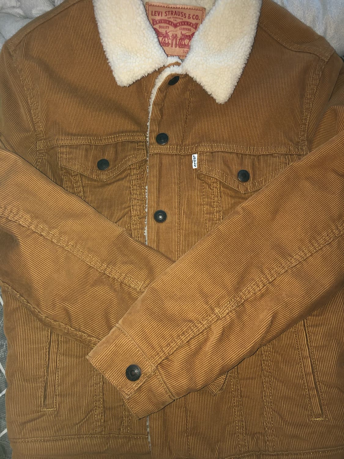 화이트 리바이스 쿄듀로이 자켓 상품이미지1