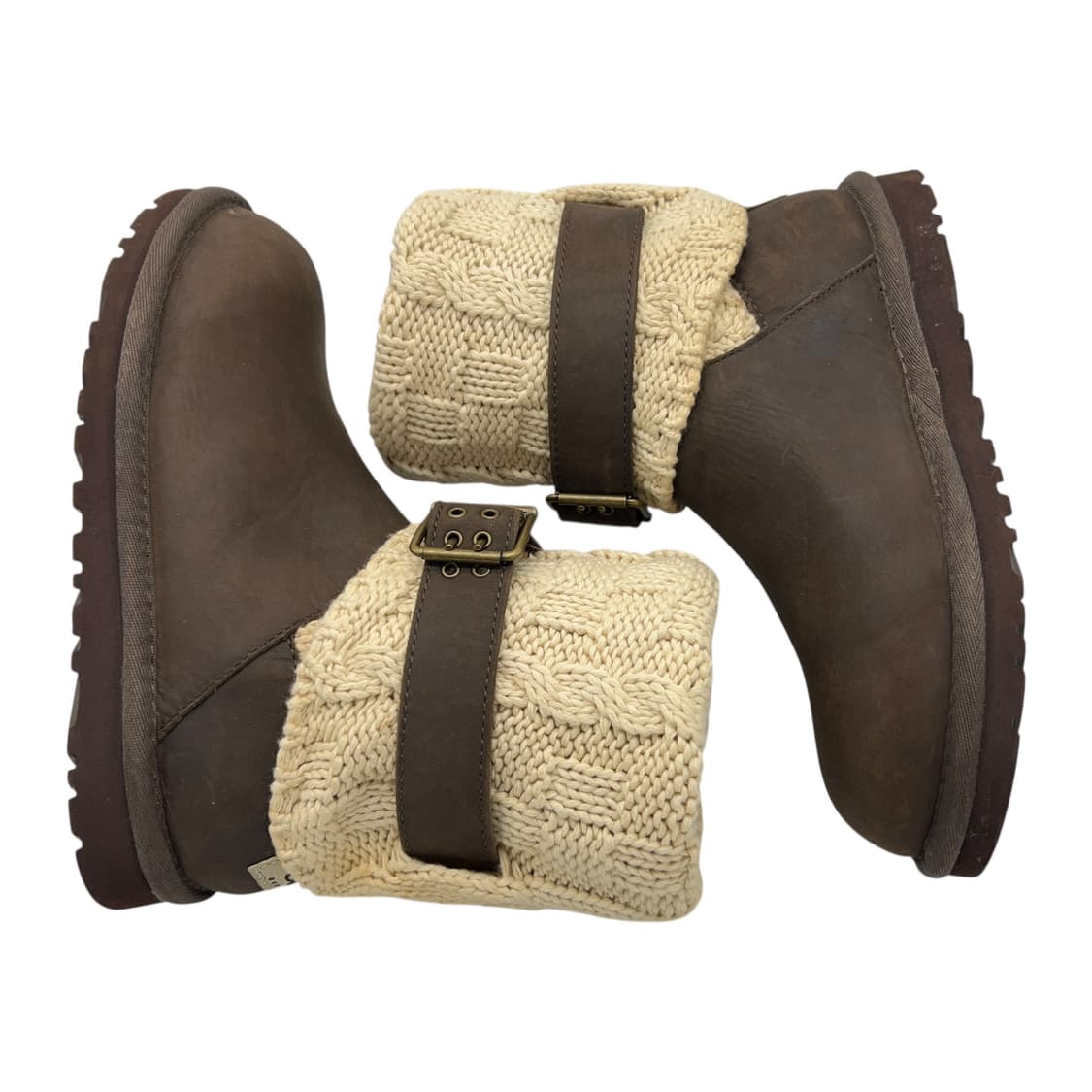 220 W 어그 니트 부츠 다크 브라운 상품이미지2