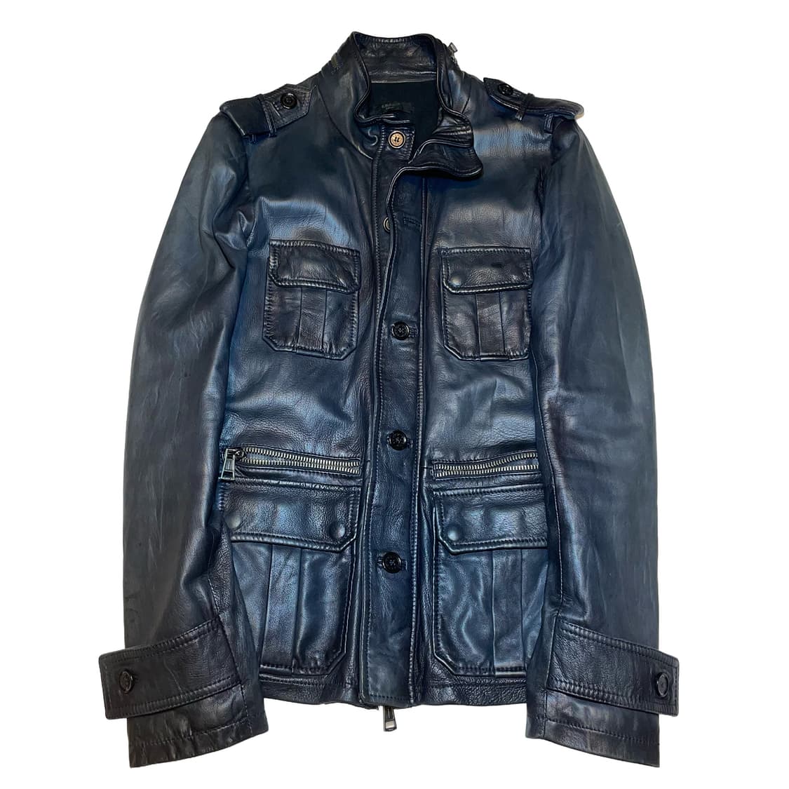 이탈리안 4포켓 필드 레더자켓 상품이미지6