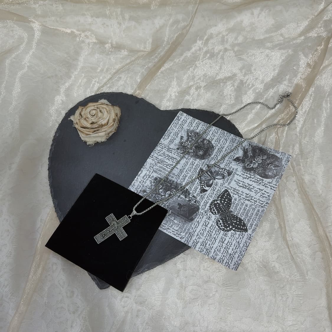 빈티지 십자가 목걸이 상품이미지2