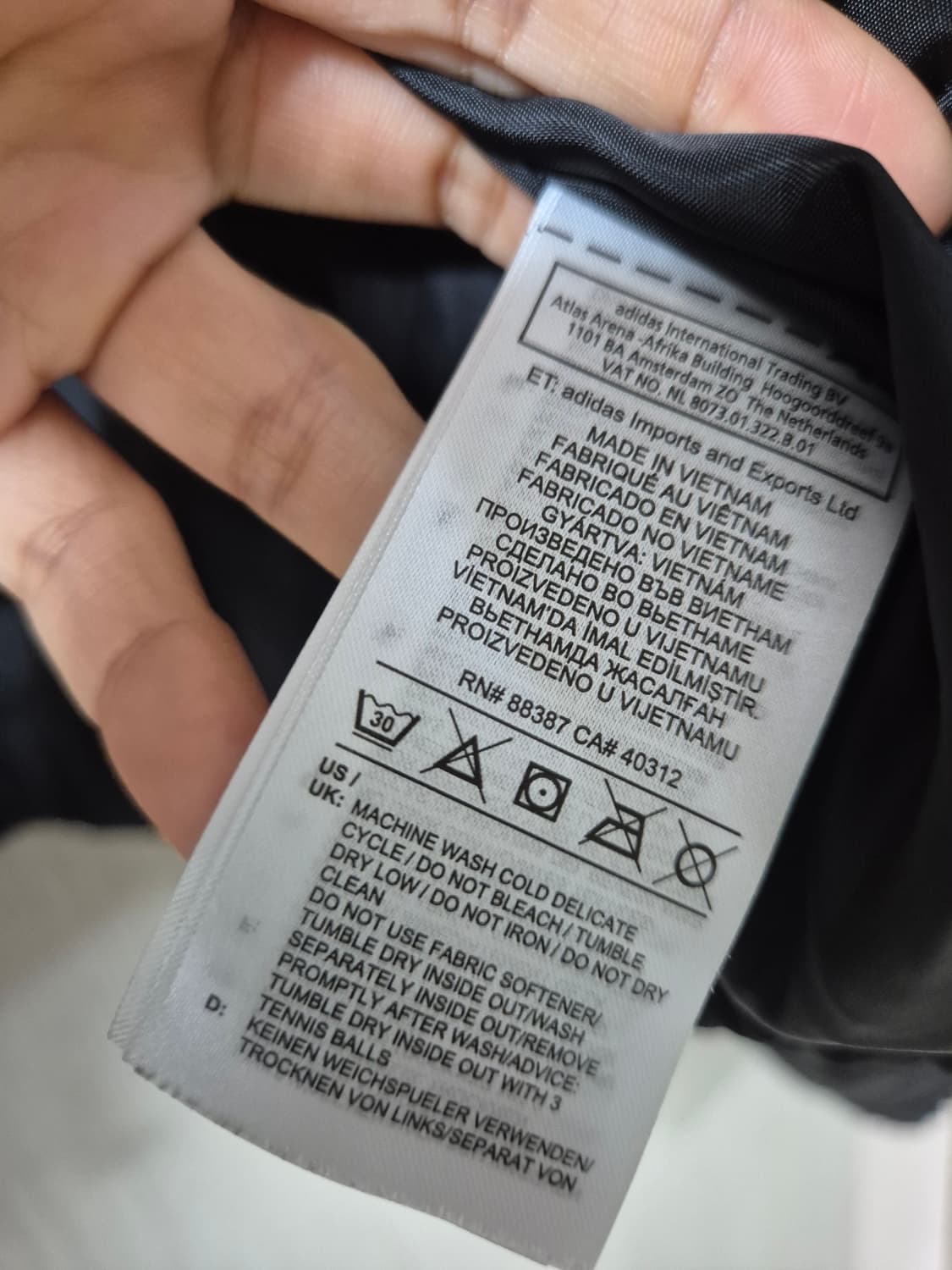 아디다스 제니 패딩 크롭 숏패딩 푸퍼 다운 자켓 블랙 상품이미지9