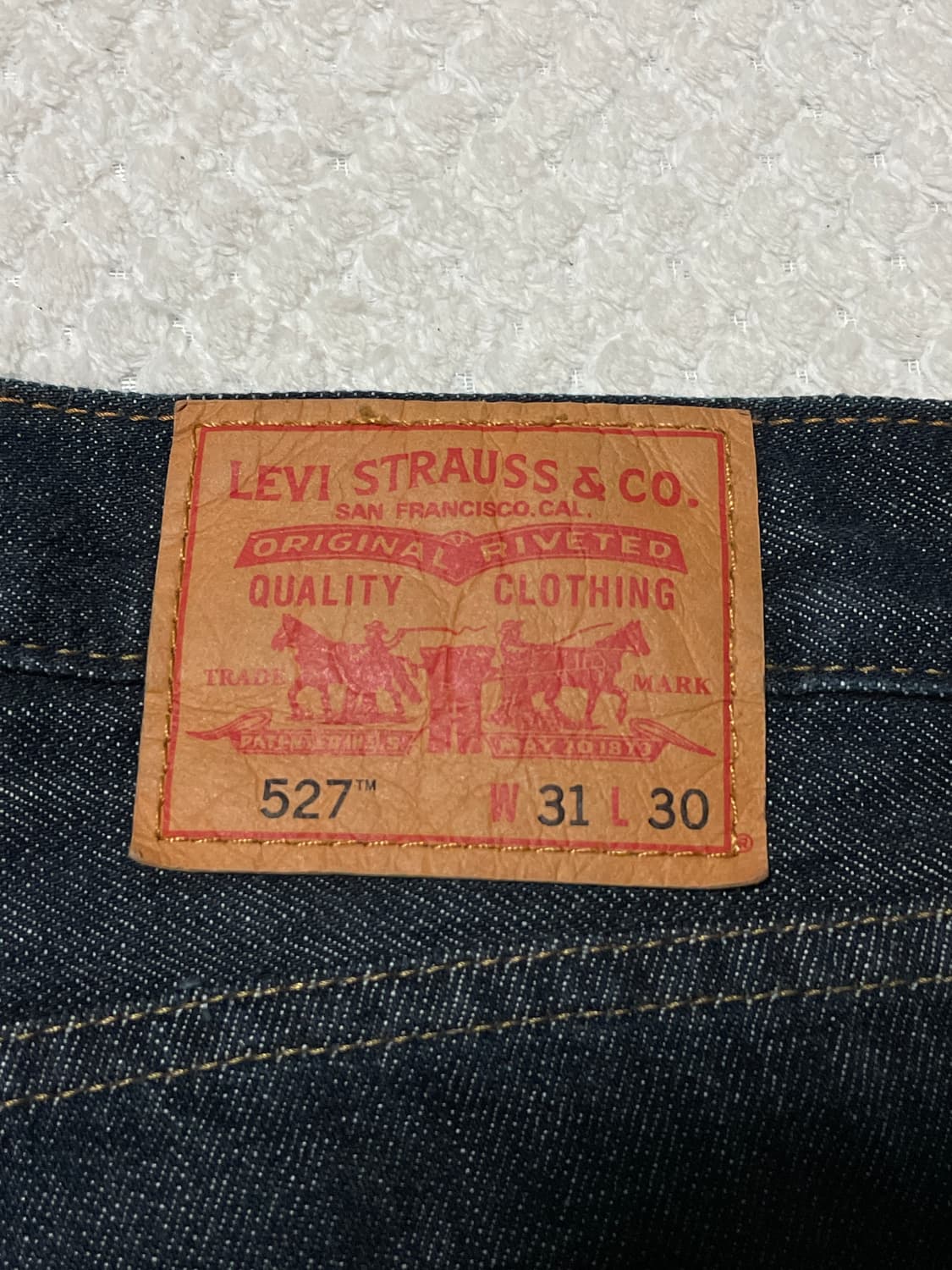 [31X30] 리바이스 527 플레어 핏 부츠컷 데님 팬츠 인디고 상품이미지7