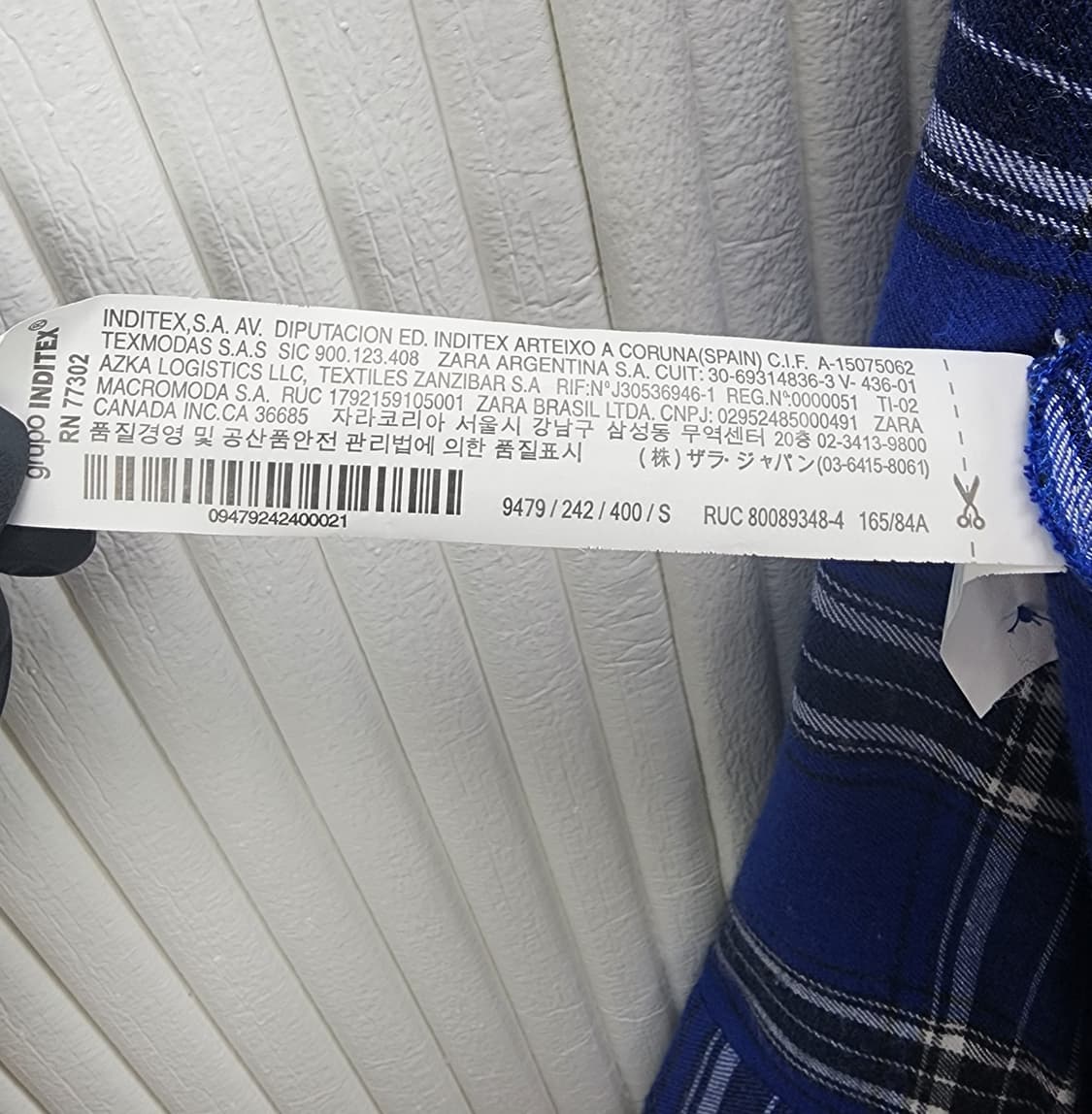 [S]자라우먼 체크 오버핏 셔츠 상품이미지5