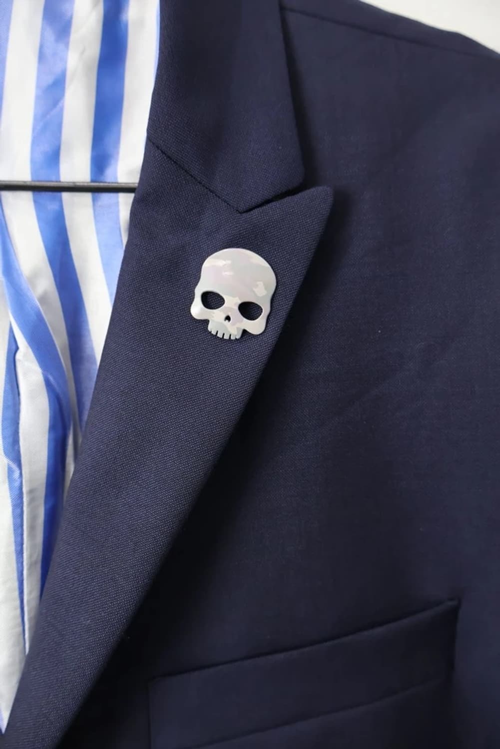 HYDROGEN Skull Button Wool Blazer 상품이미지3