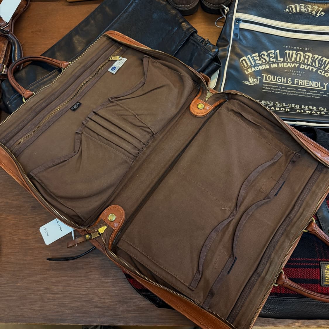 포터 레더 브리프케이스 파티나 현상 가방 상품이미지2