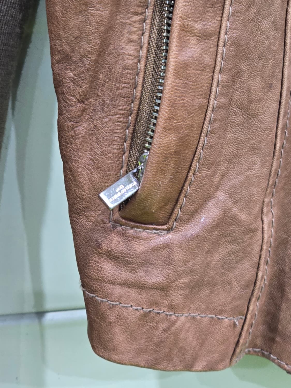 VOV 브라운 가죽 자켓 상품이미지6