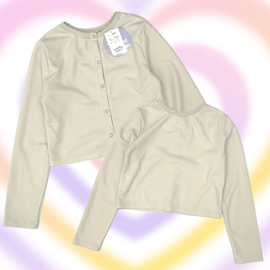 🤍히메갸루 베이지 가디건 블라우스🤍 러블리 일본 빈티지 상품이미지1