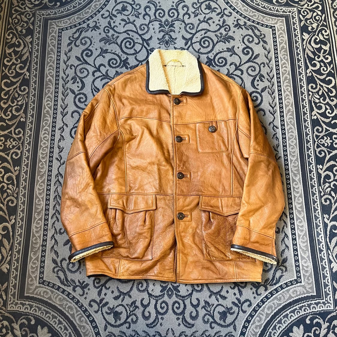 XL 빈티지 그레잇 초이스 레더 자켓/W2445 상품이미지1