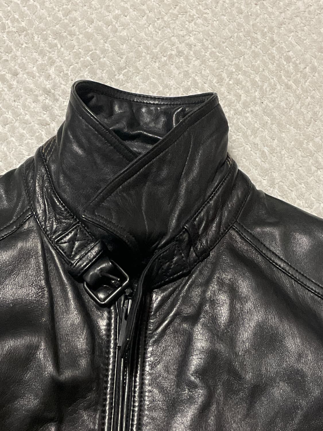 MASSIMO DUTTI 마시모두띠 쉽스킨 양가죽 레더 자켓 상품이미지4