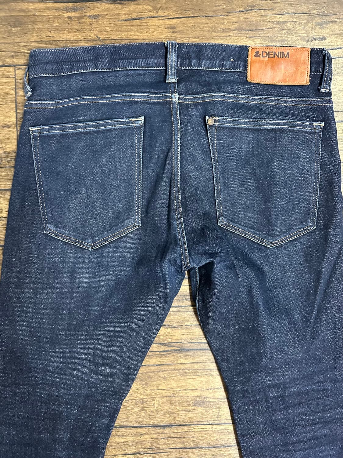 H&M &DENIM 슬림핏 생지 데님 32 로우웨스트 남성 청바지 상품이미지4