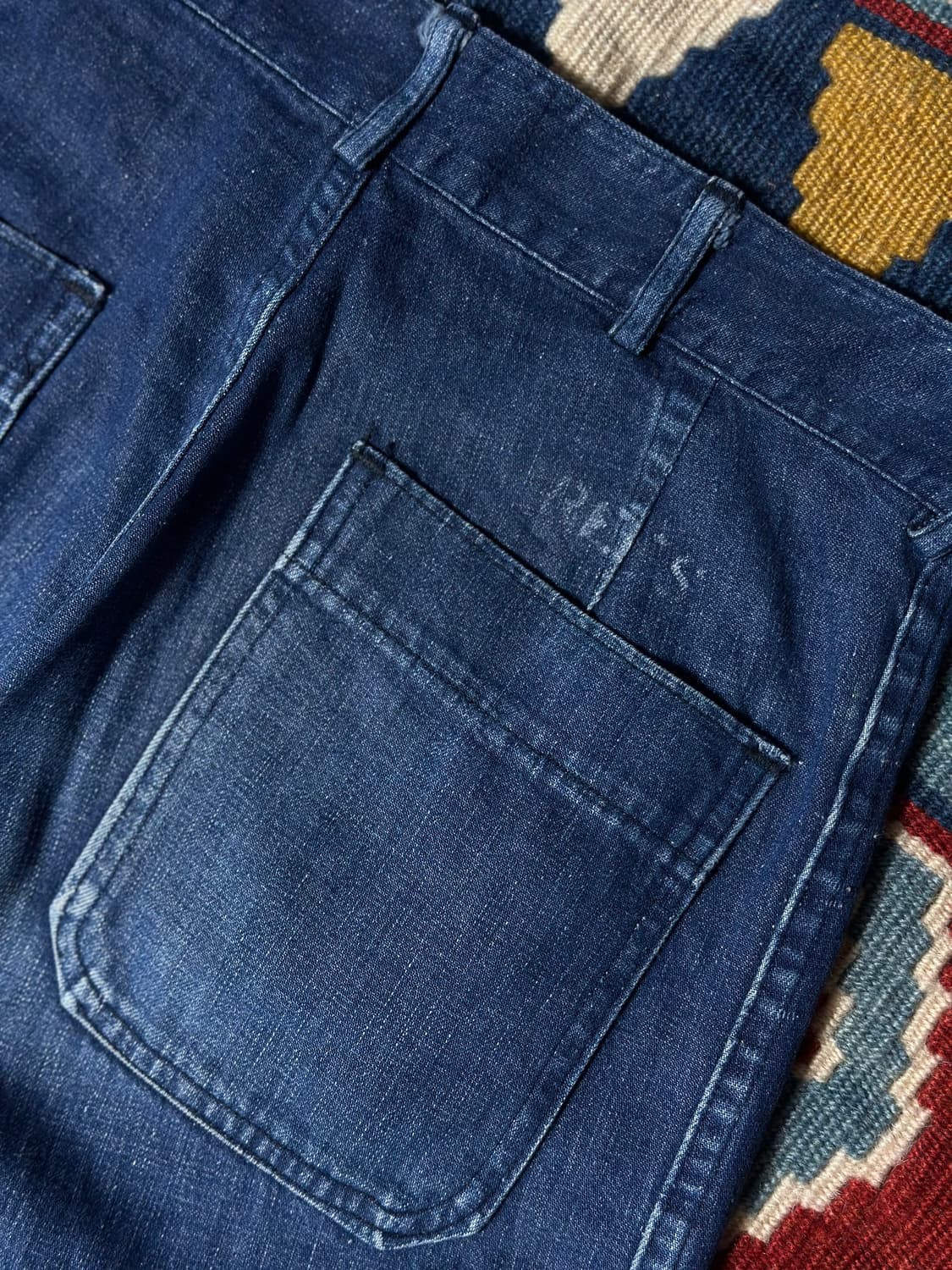50s us navy 빈티지 해군 벨바텀 데님팬츠 셀비지 29 상품이미지5