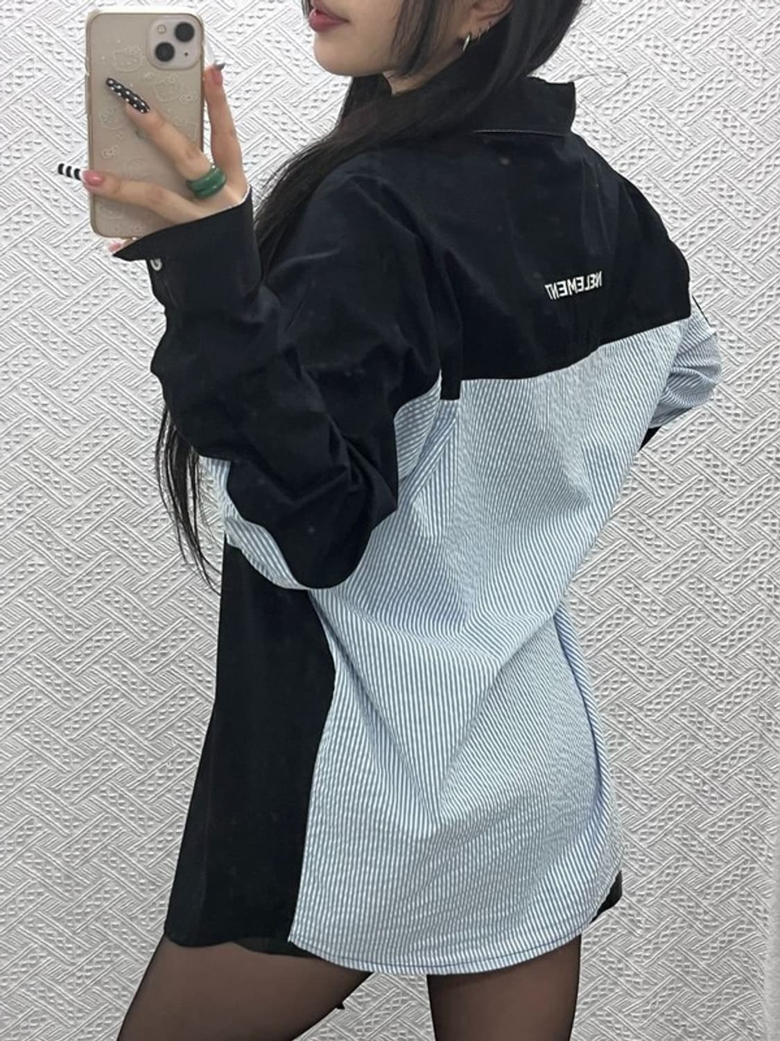 네스티킥 모던 시크 캐주얼 언발 스트라이프 셔츠 XL C10263 상품이미지2