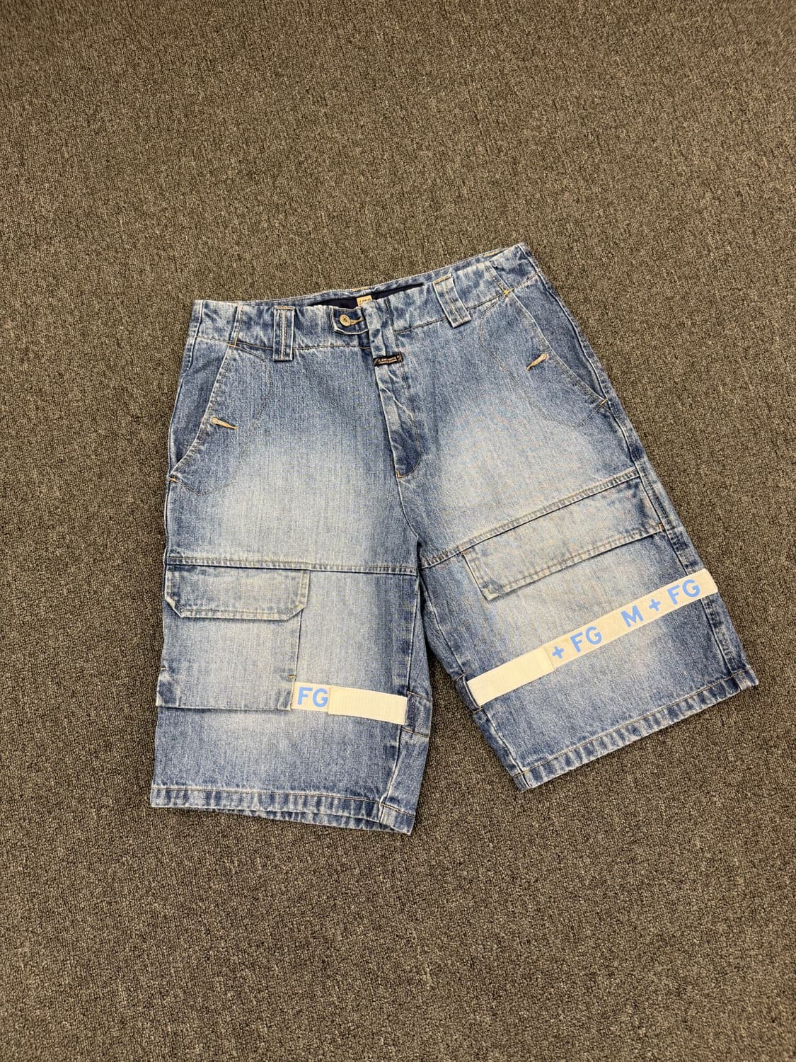 34)마리떼 프랑소와 저버 빈티지 더블 포켓 버뮤다 데님 팬츠 상품이미지3