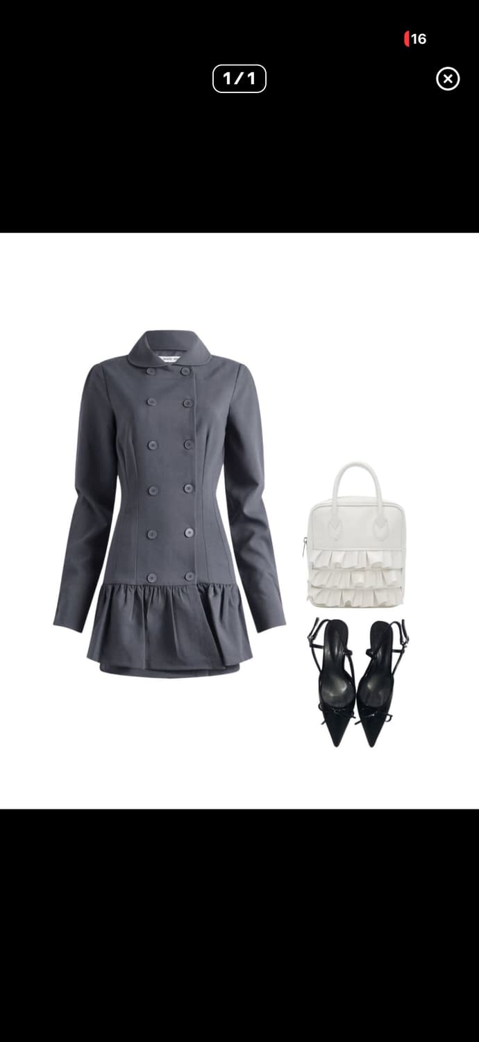 피치덴 로미드레스 로미원피스 그레이 상품이미지1