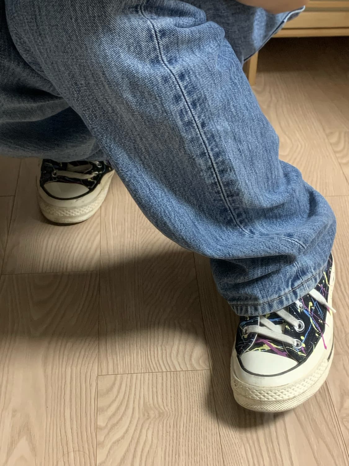 컨버스 척70 하이 페인트 스플래터 블랙 상품이미지2