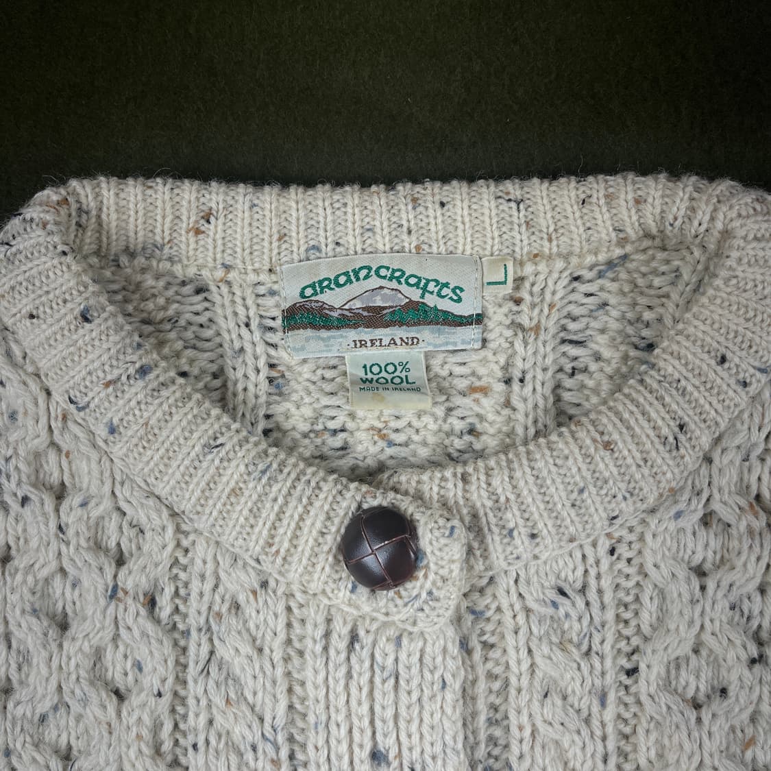 (Aran Crafts)아란크래프트 헤비울 100%가디건(실측확인) 상품이미지3