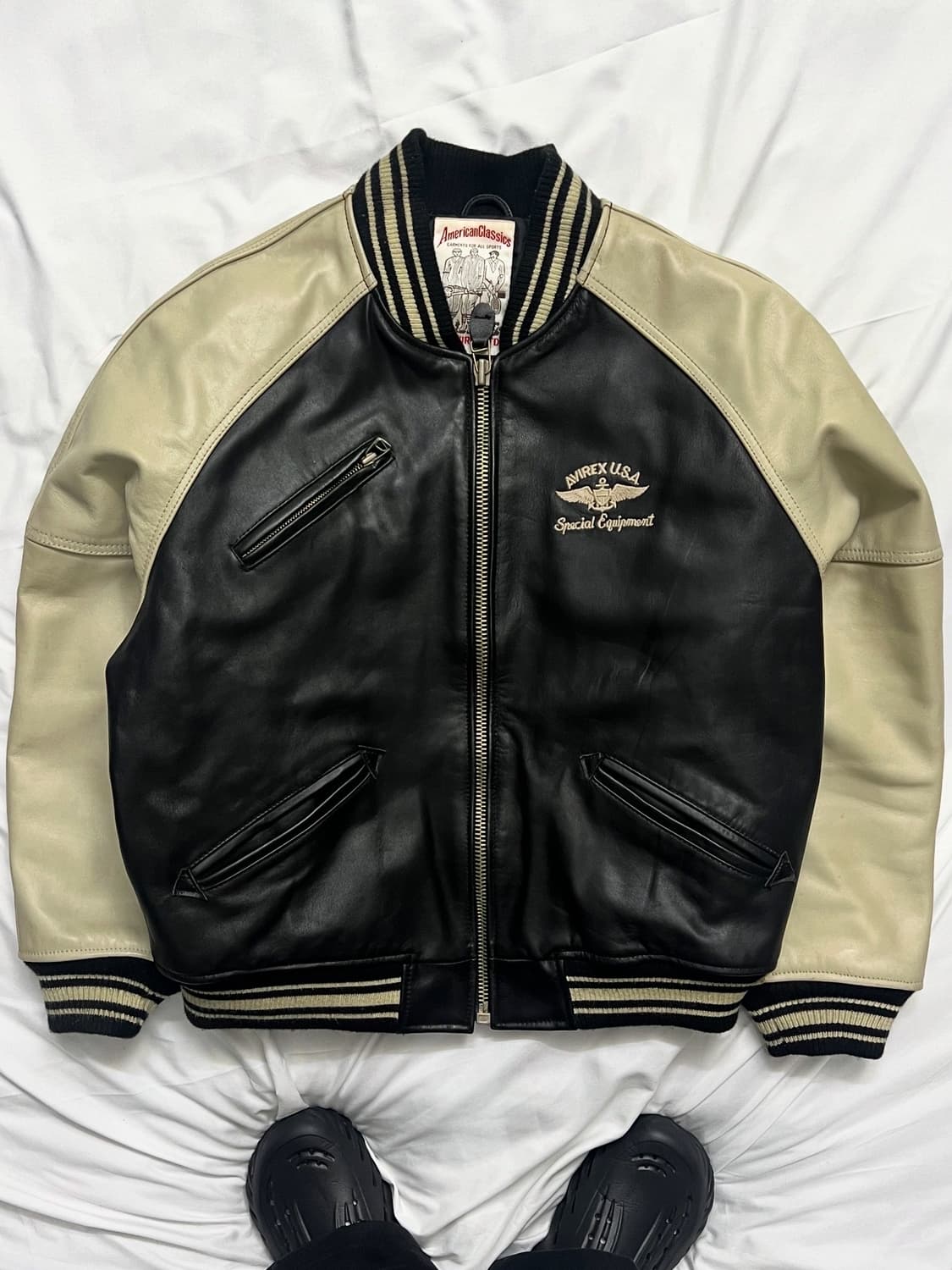 아비렉스 아이콘 가죽자켓 상품이미지2