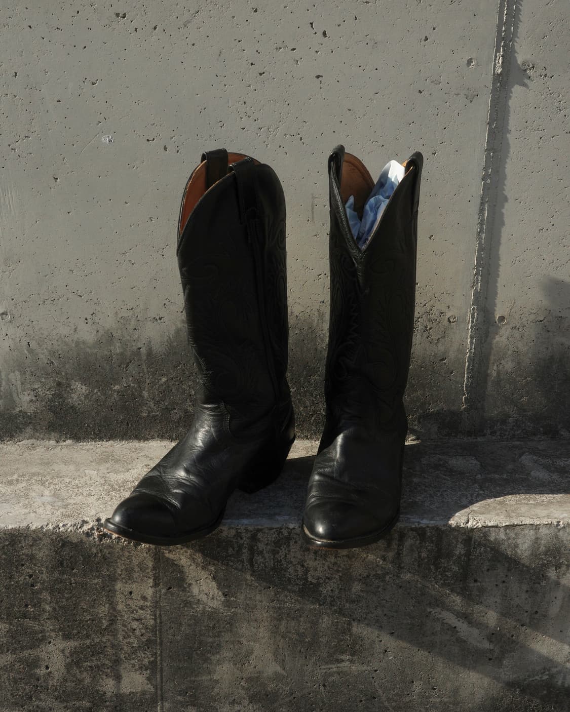 빈티지 블랙 웨스턴 부츠 와이드  상품이미지1