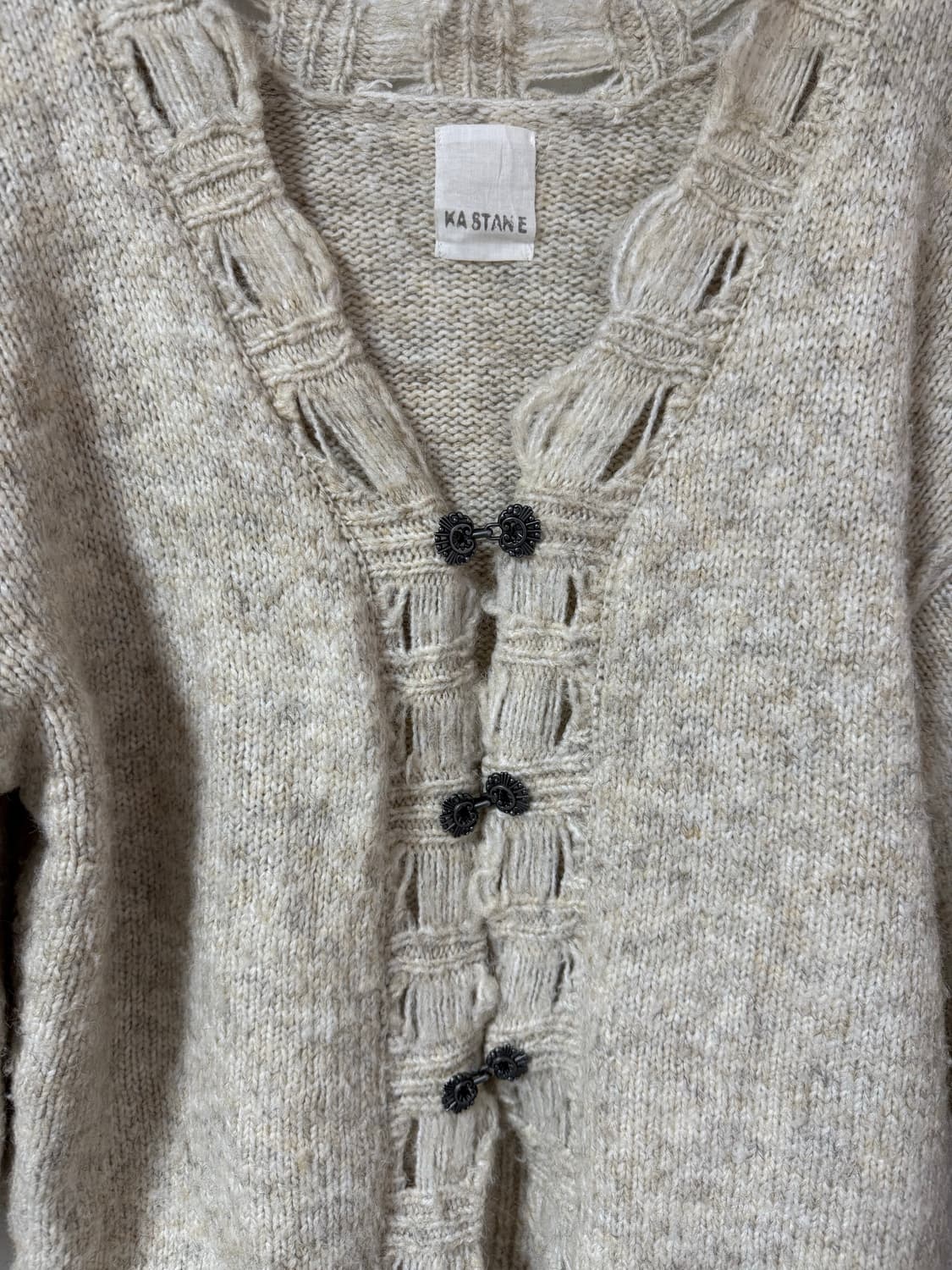 빈티지 그런지 버클 니트 가디건 상품이미지2