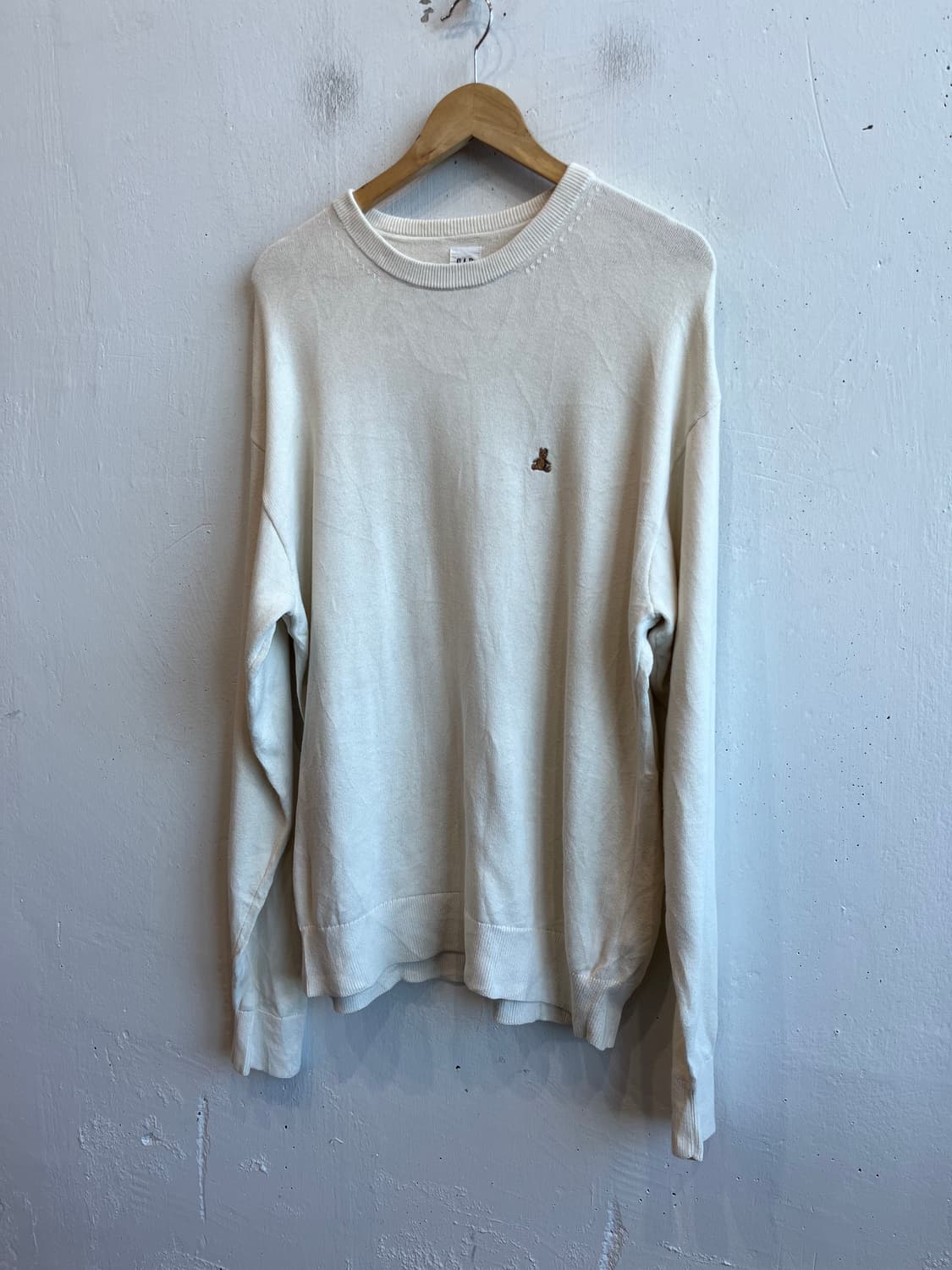 gap 갭 테디베어 로고 코튼 니트 상품이미지1