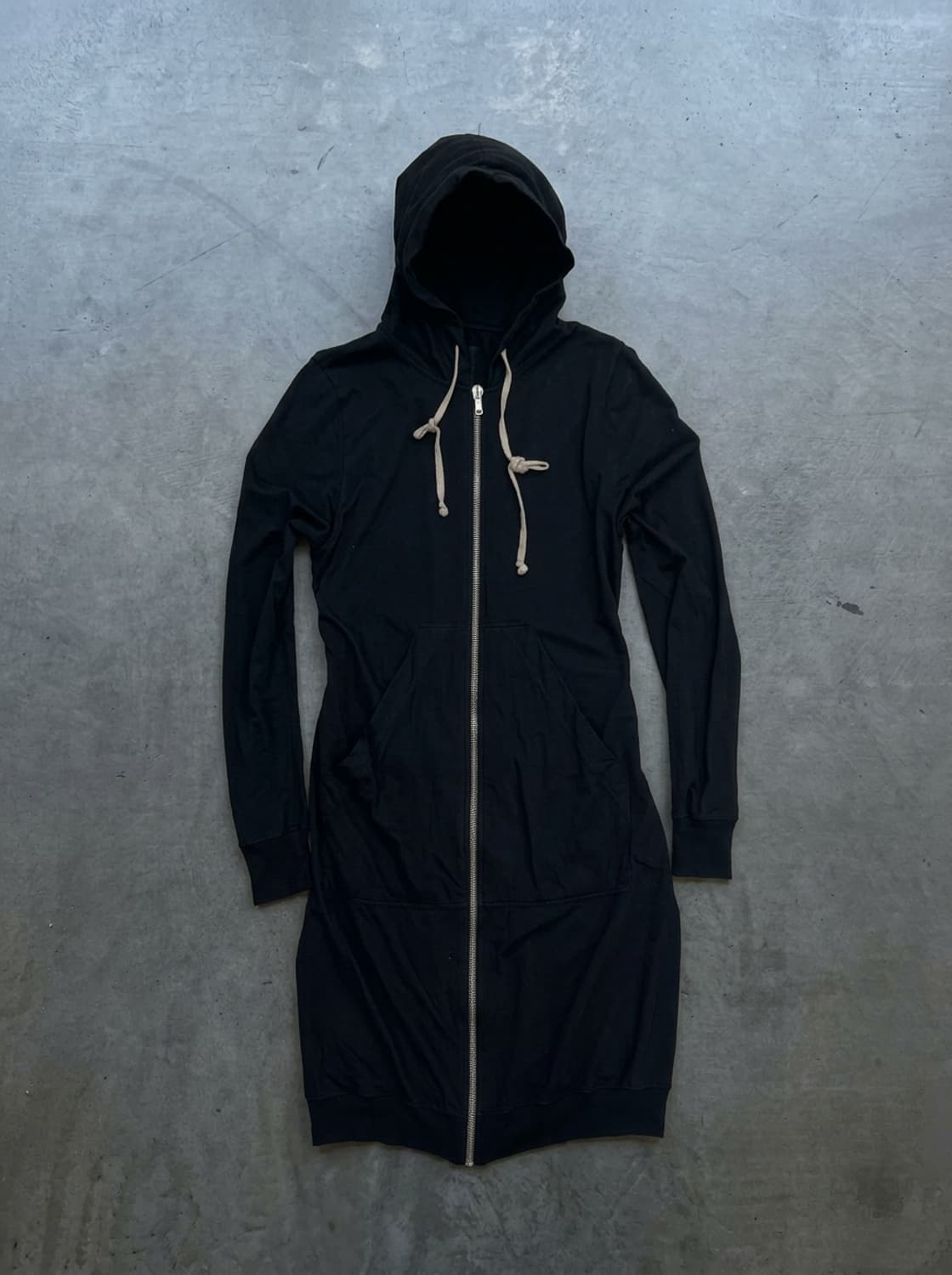 릭오웬스 다크쉐도우 블랙 롱 후드집업 상품이미지2