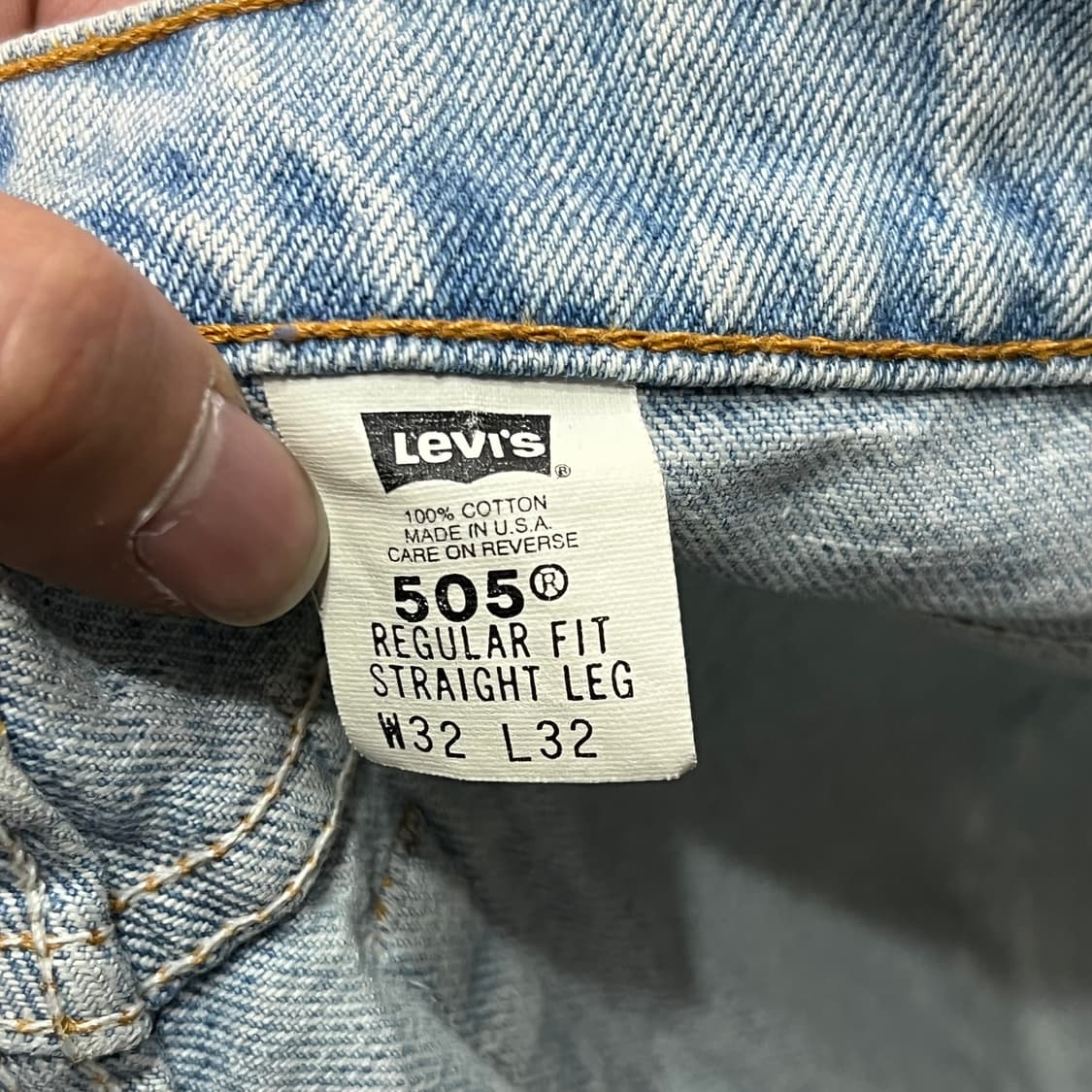  90s USA 리바이스 505 데님 팬츠 y15643 상품이미지6
