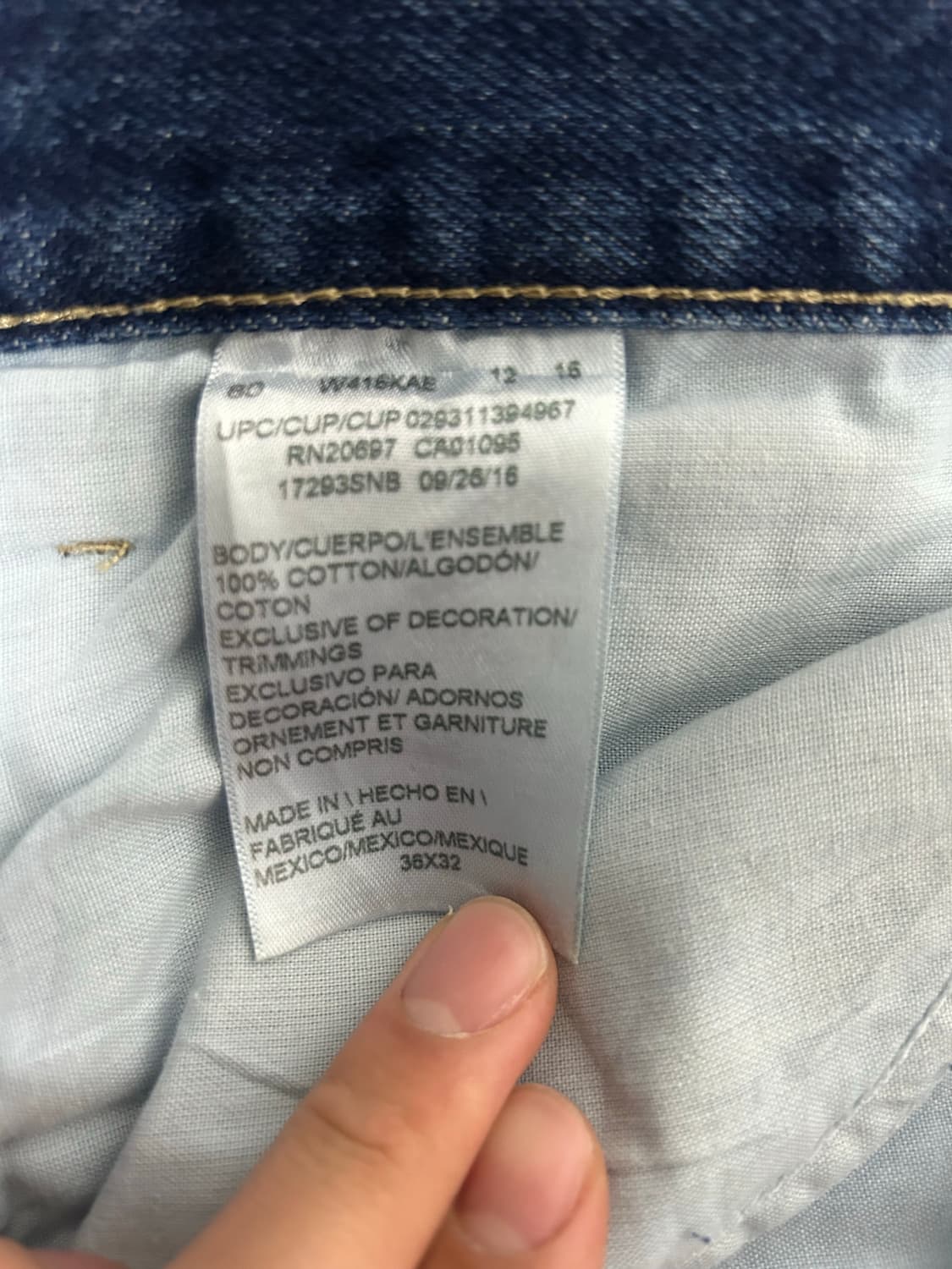 디키즈 워크 팬츠 데님 베이직 [36X32] 상품이미지4