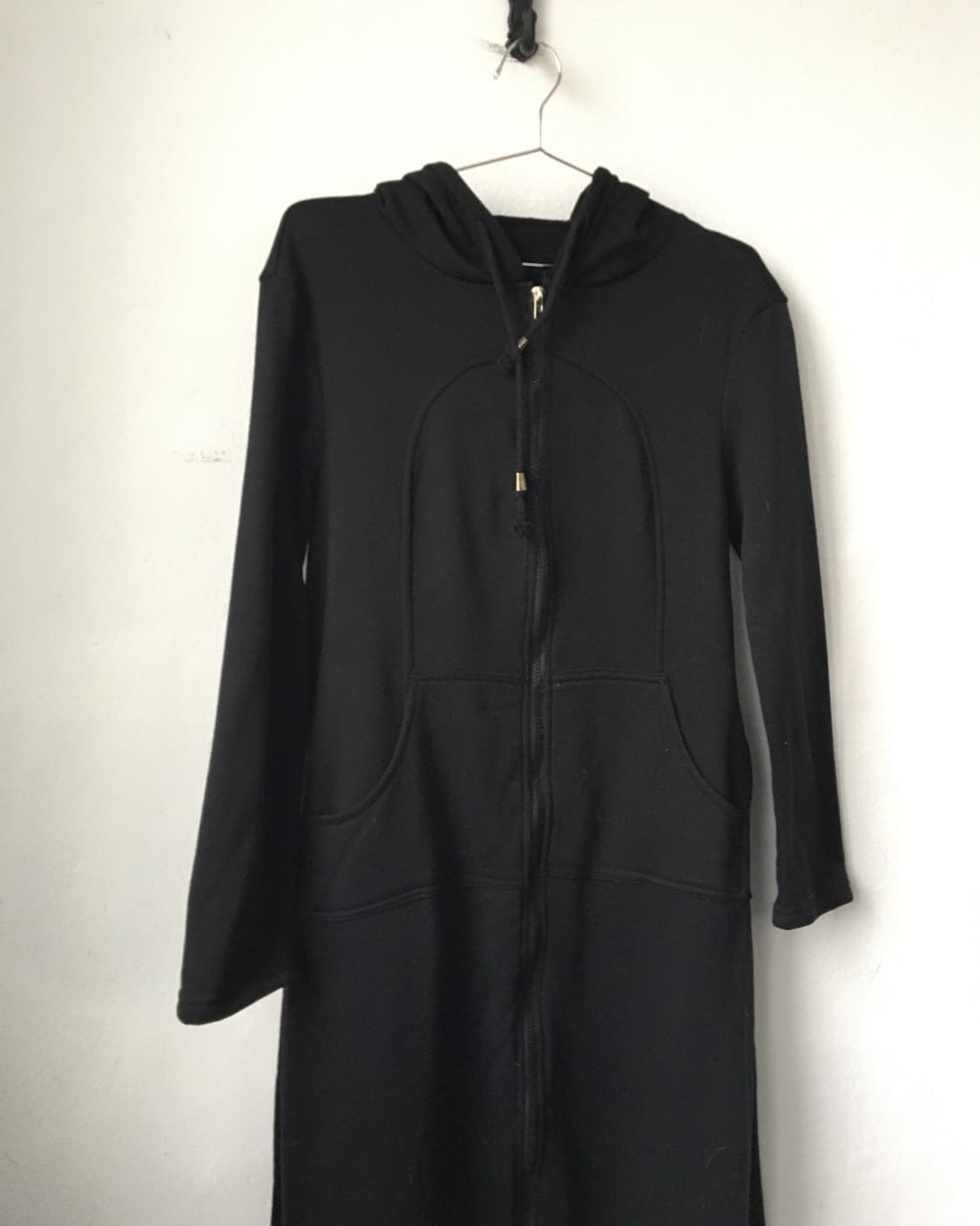 Maxi hood zip up onepiece coat 상품이미지3