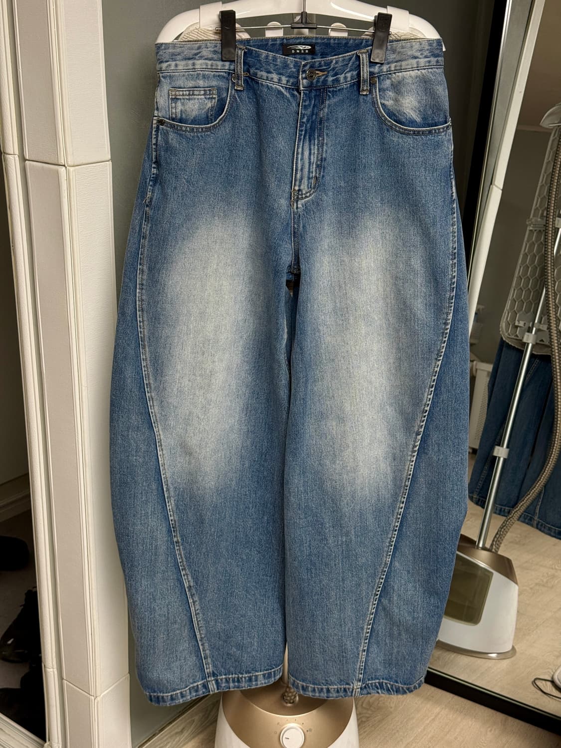 [XL] 디앤에스알 DNSR 커브드 데님 팬츠 블루 상품이미지1