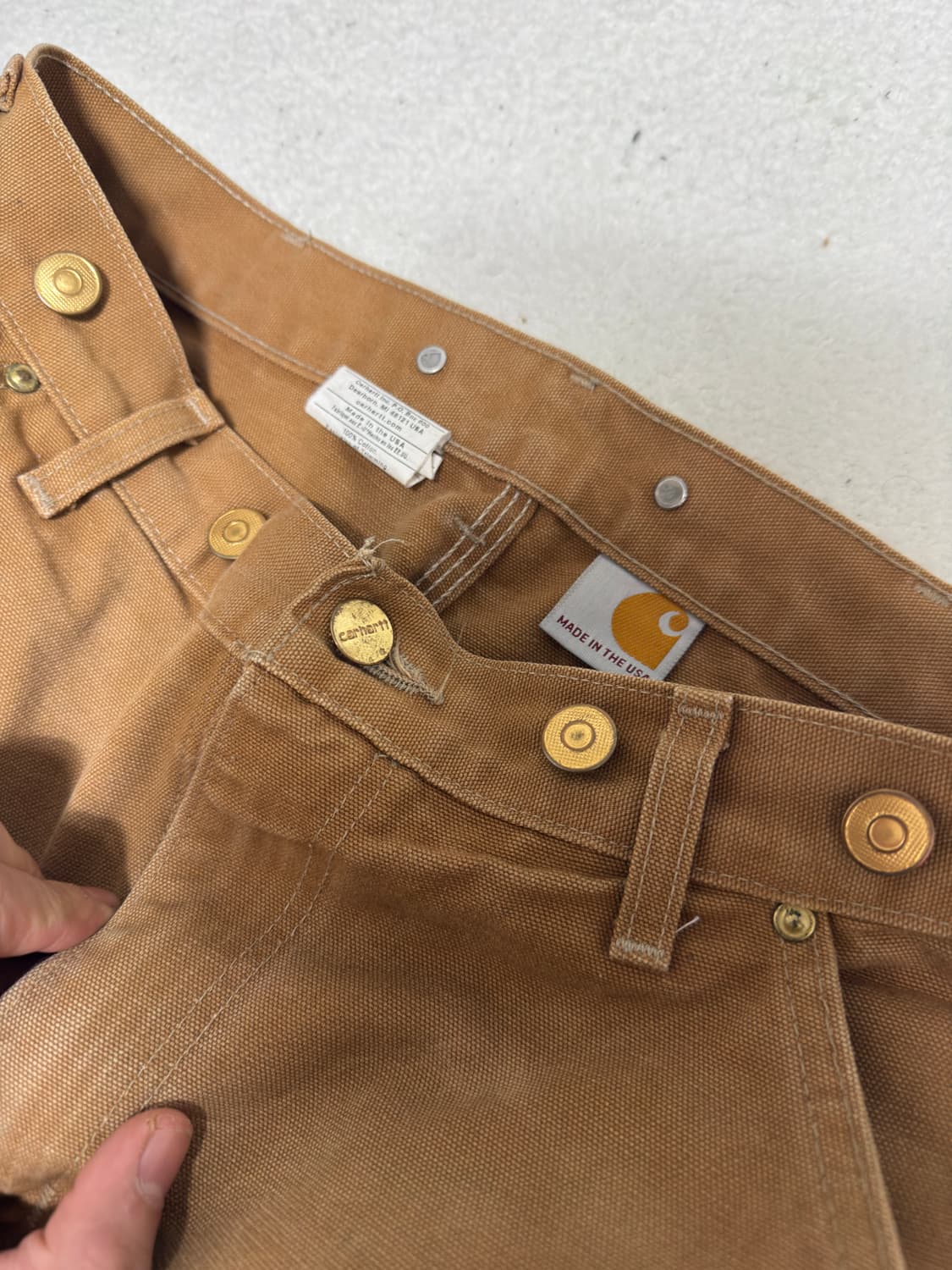 칼하트 2knee B01 BRN made in usa 상품이미지5